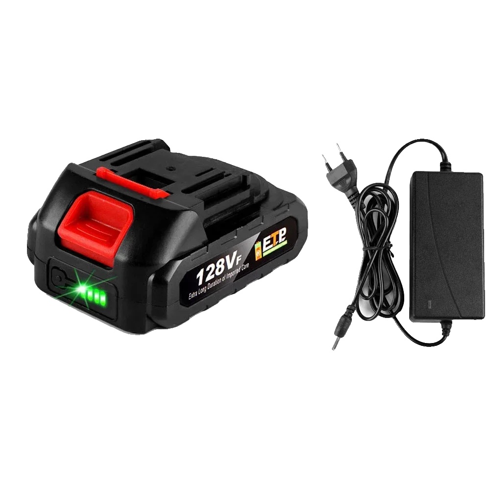 Lithium-ionen-batterie, Hohe Kapazität, Batteriestatusanzeige, 1-1.5ah-1 Ladegerät, 21v-e