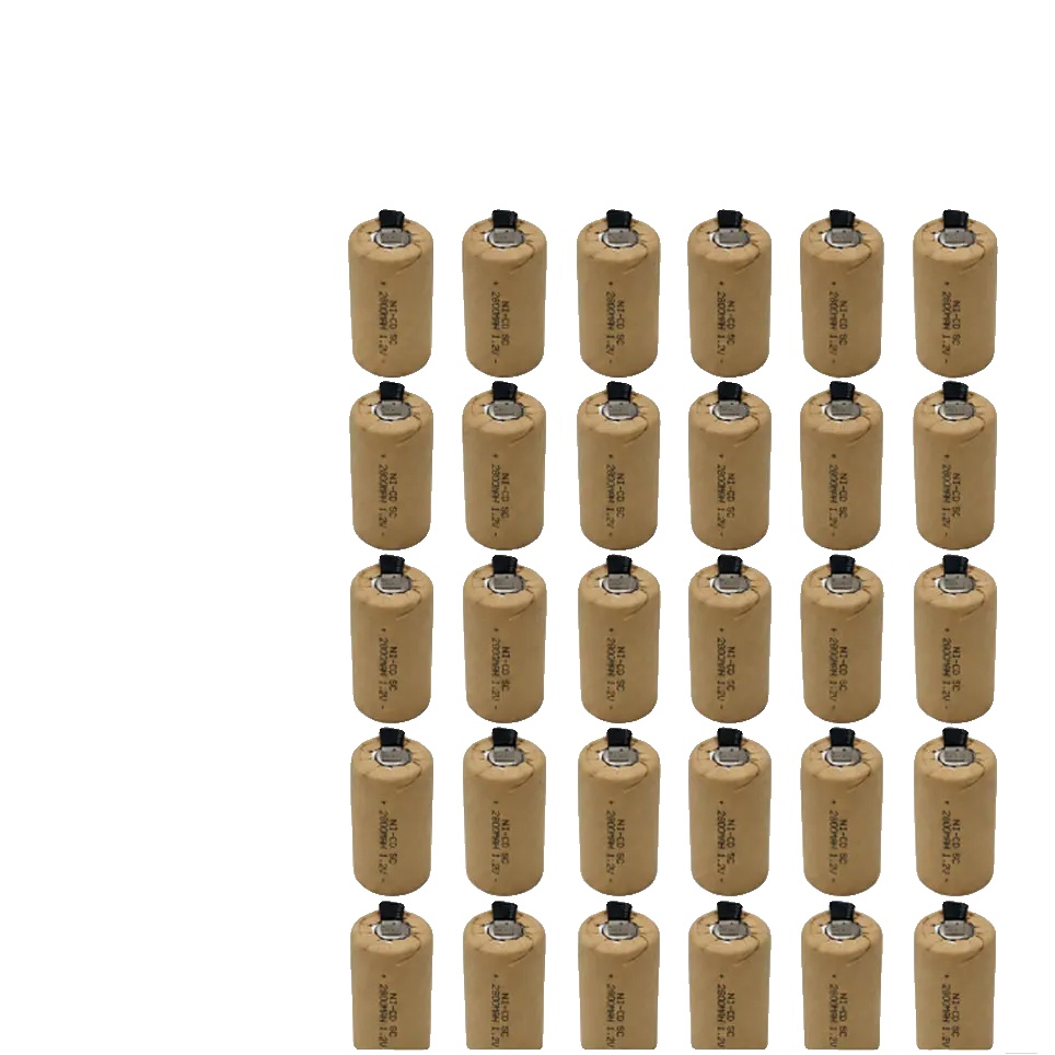 Ni-cd-batterie, 2800mah Kapazität, Einfache Montage, Sc-2800mah-30pcs