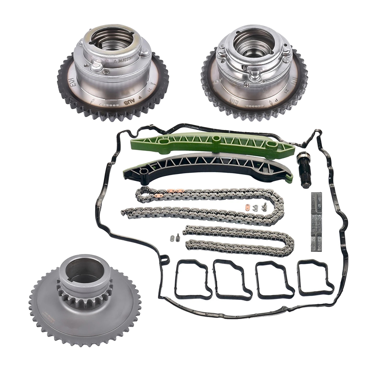 Steuerkettensatz, Nockenwellenversteller, Motorleistung, 1