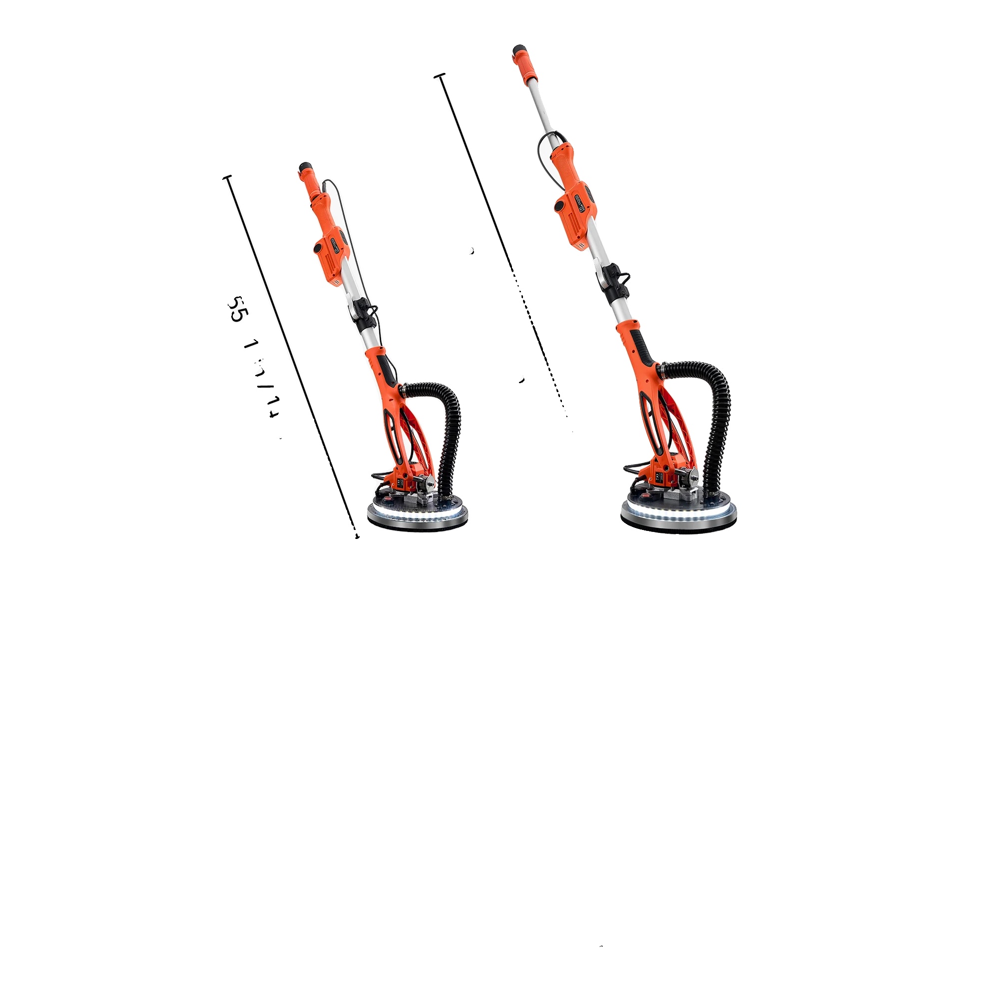 Trockenbauschleifer, 7 Variable Geschwindigkeiten, Led-beleuchtung, 950w