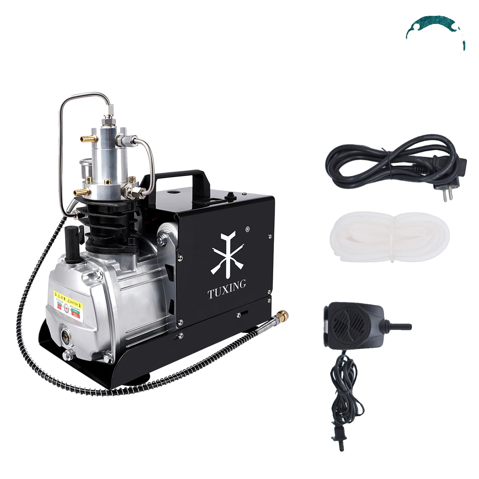 Tuxing Pcp Luftkompressor, 4500psi Druck, Wasser- Und Lüfterkühlung, Manuelle Abschaltung, 220v
