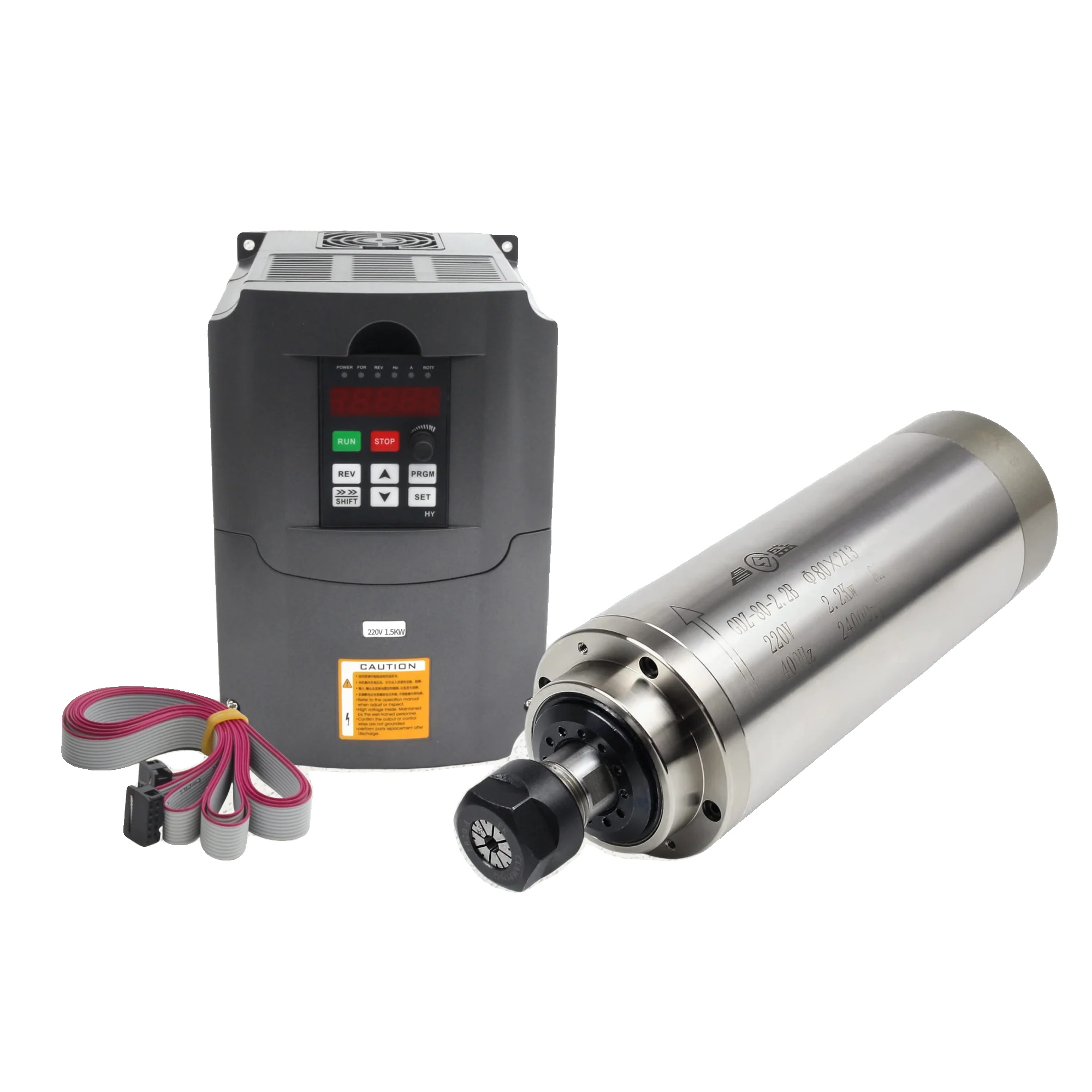 Wassergekühlter Spindelmotor, Vfd-wechselrichter, Er20 Spannzangen-system, Mit Vfd