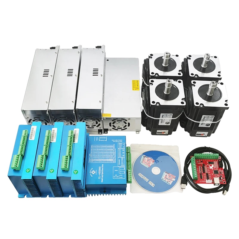 4-achsen-cnc-system Mit Hss860-treiber, Hybrid-servomotor, Einfachem Servotreiber, 48v-netzteil, 4 Achsen 8.0n Set