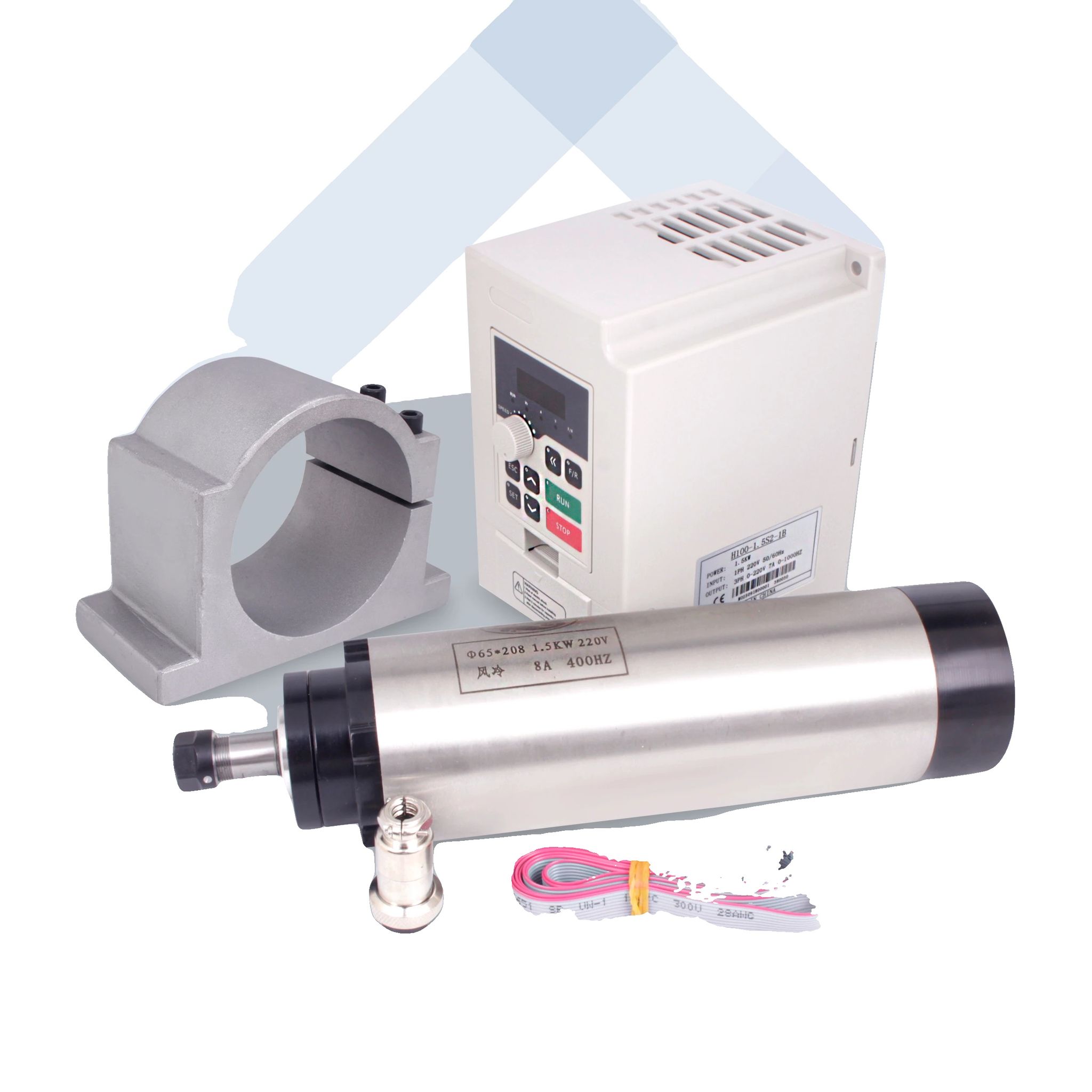 Cnc-spindelmotor, 24000 U/min, Luftgekühltes Design, Mit Vfd-klemme