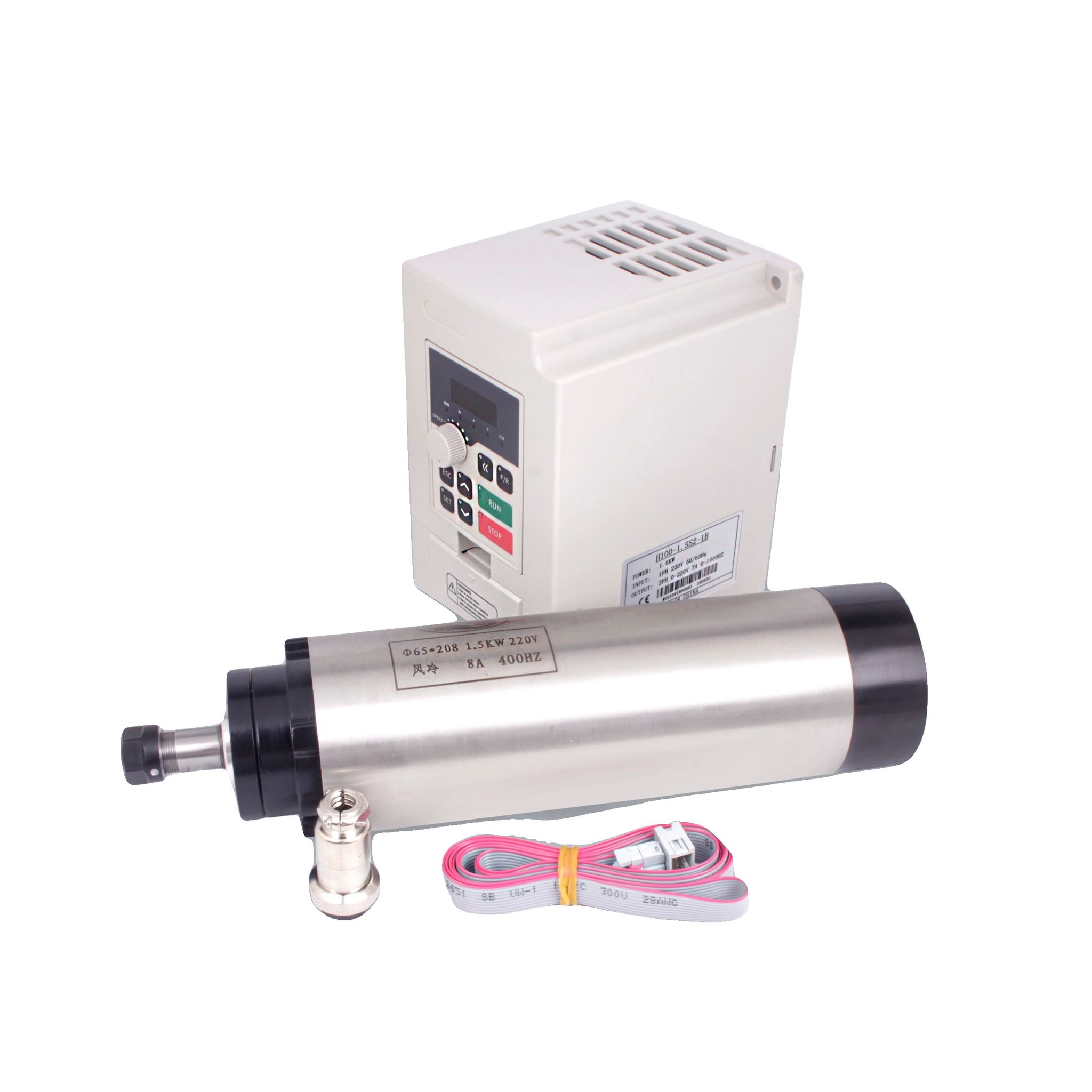 Cnc-spindelmotor, 24000 U/min, Luftgekühltes Design, Mit Vfd