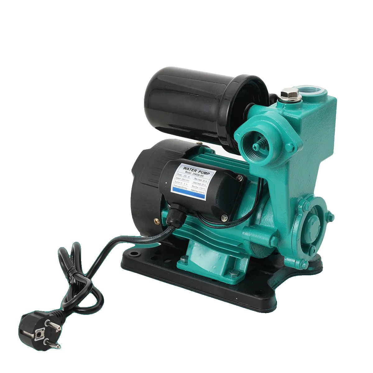 Selbstansaugende Pumpe, 230v, 250w, Maximale Fördermenge 2100 L/h, Maximaler Druck 3,5 Bar, Kompaktes Design 25 Cm X 15 Cm X 20 Cm