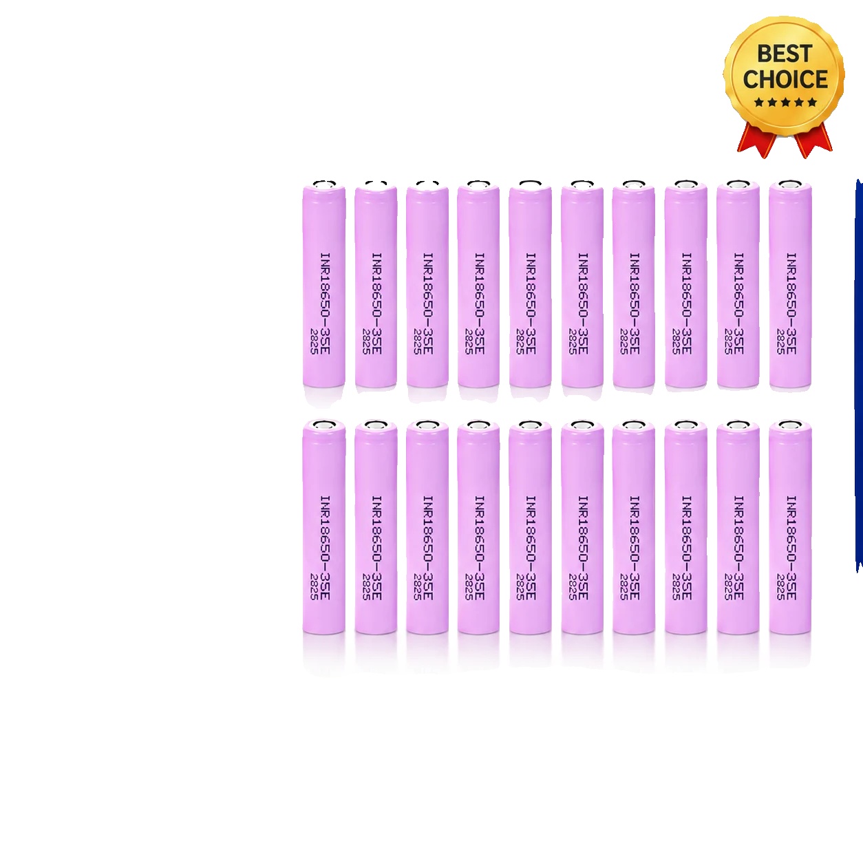 Wiederaufladbare Lithium-ionen-batterie, 3500mah Kapazität, 20a Strom, 20pcs Inr18650-35e