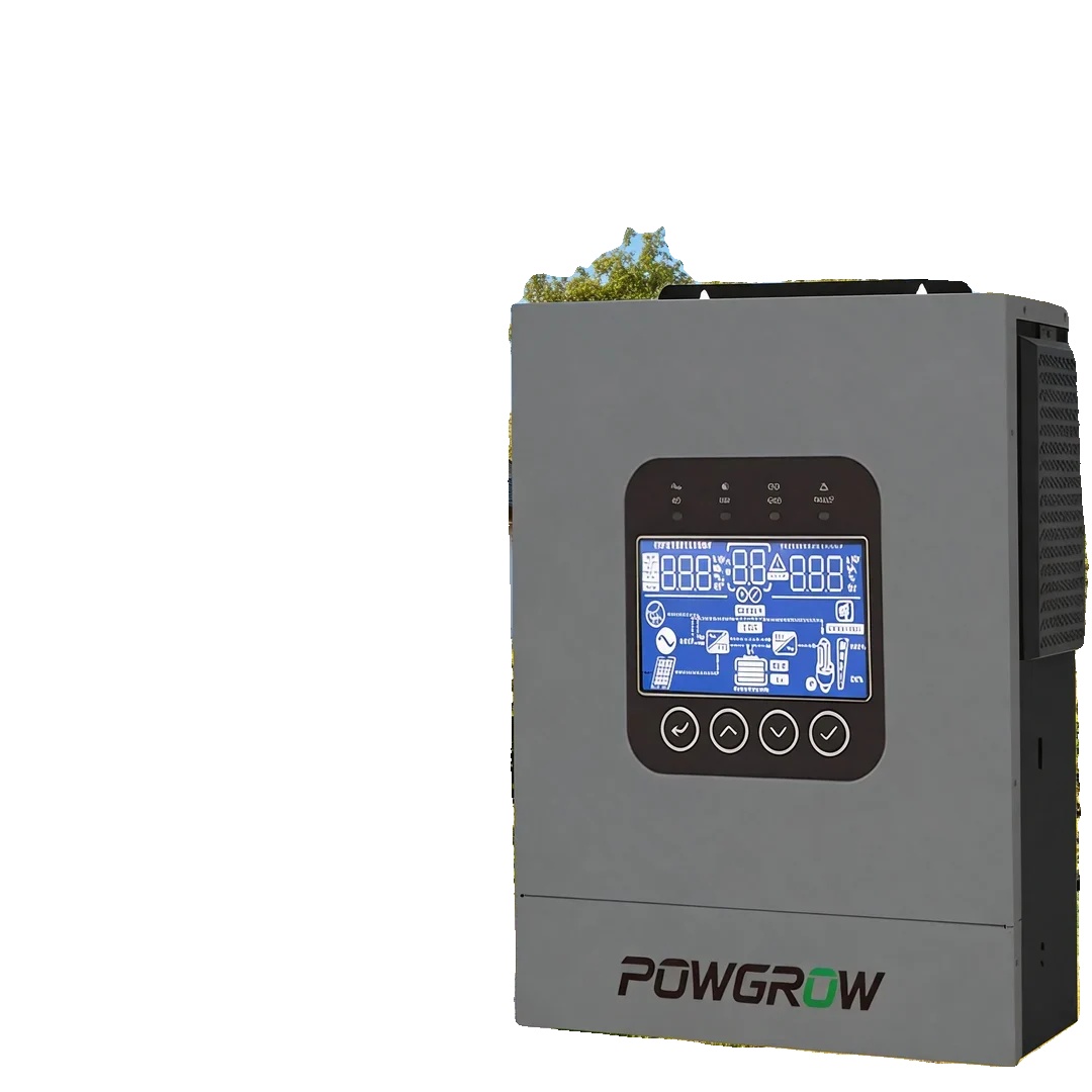 Hybrid-solarwechselrichter, 5000w Nennleistung, 24v Spannung, 160a Ladestrom, 60-450v Mppt-bereich, 44,50 X 38,50 X 16,50 Cm Abmessungen