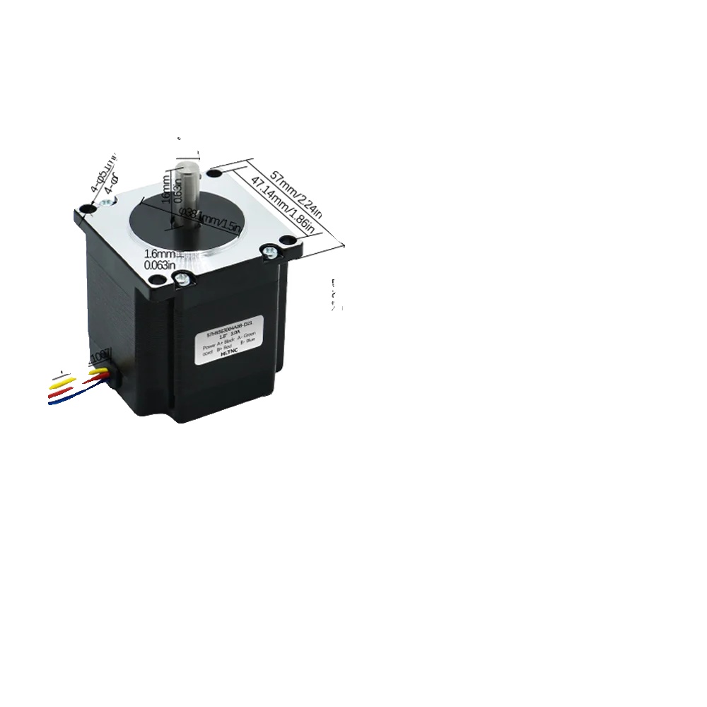 Schrittmotor, 3a Strom, 1,8 Grad Schrittwinkel, 57hs56 1.2nm, 8mm-b