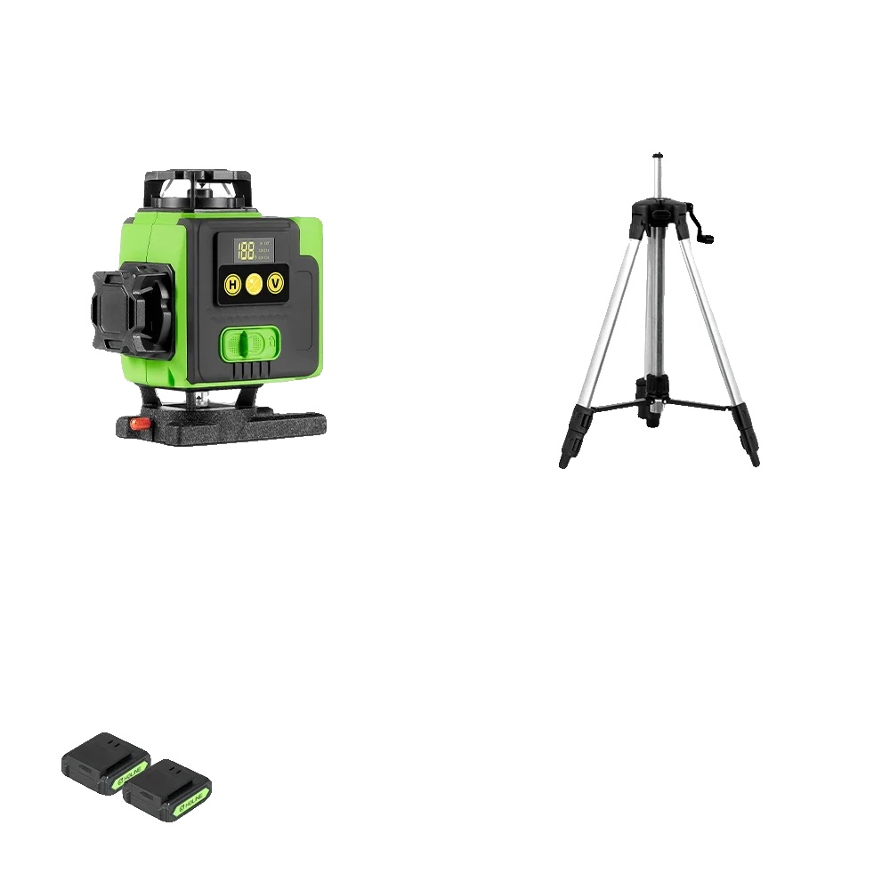 Laser-niveau, Selbstnivellierend, Fernbedienung, 150cm Stativset