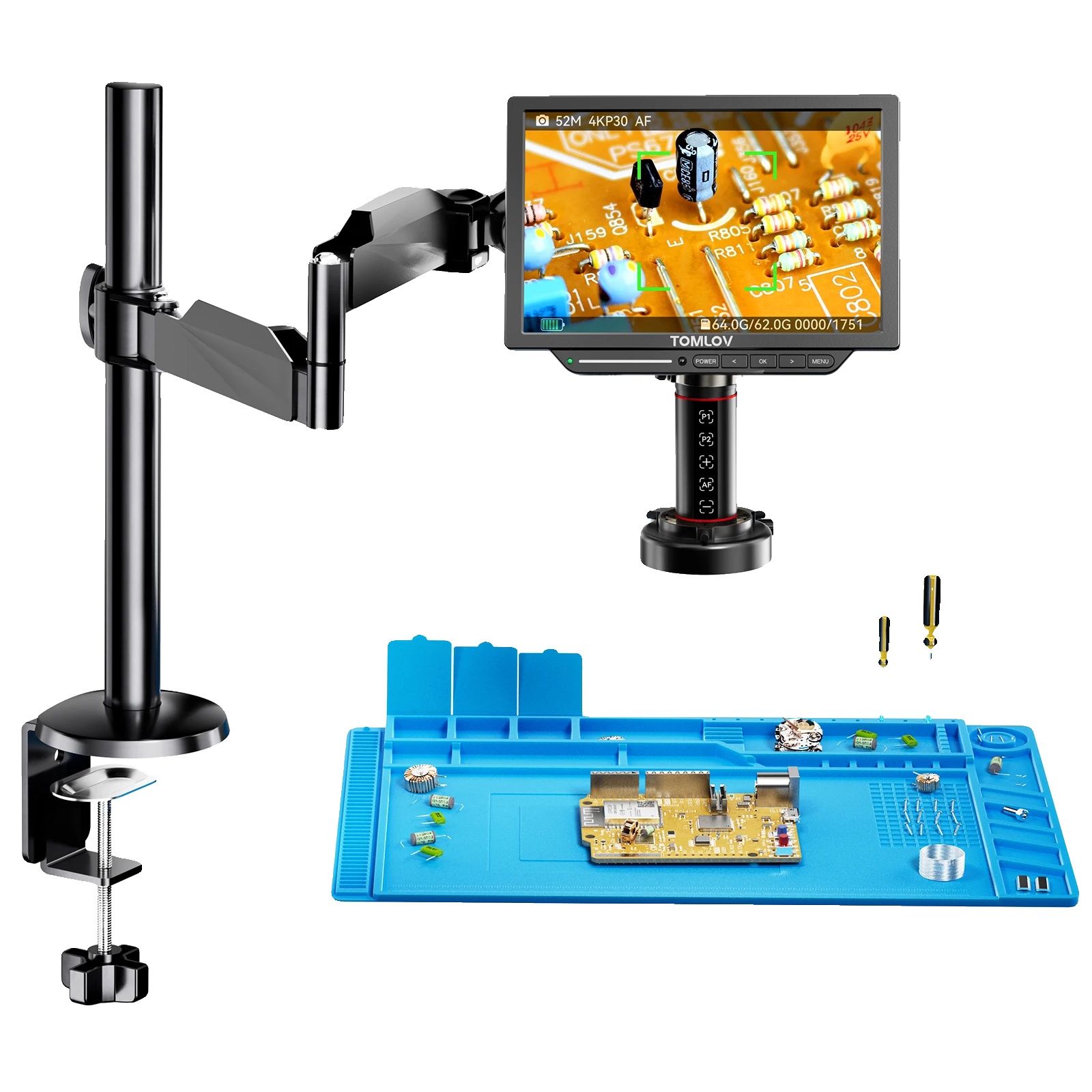 Digitalmikroskop, 2000-fache Vergrößerung, 8 Zoll Display, Autofokus-funktion, Ce-zertifiziert, Hdmi-ausgang