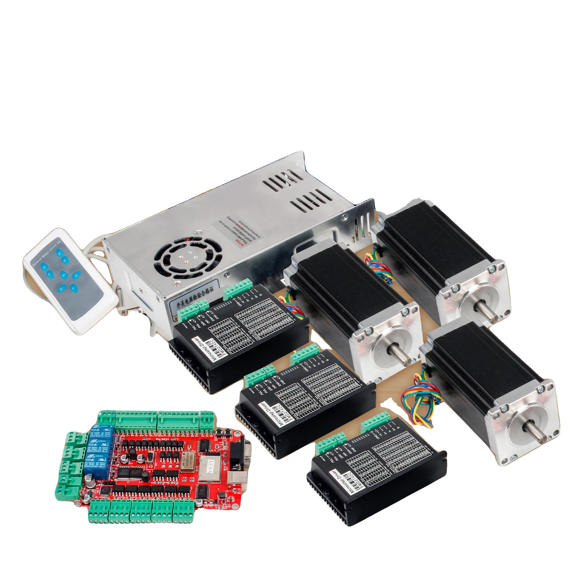 Cnc-controller-kit, Schrittmotoren, Breakout-board, 3-achsen-kit