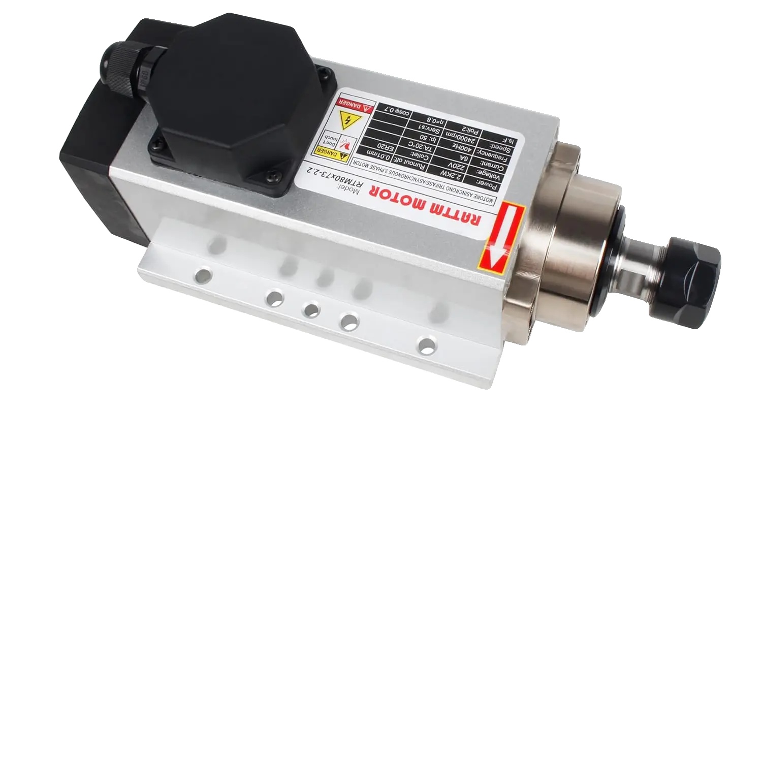 Cnc-spindelmotor, 2,2 Kw Leistung, Luftgekühltes Design, Nur Spindel, 220v