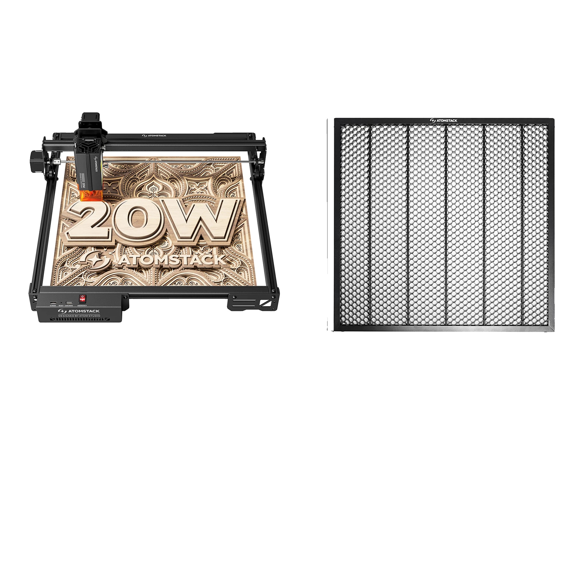Laserschneider, Hohe Präzision, Vielseitige Materialkompatibilität, A20 Pro V2 Kit 1 Eu