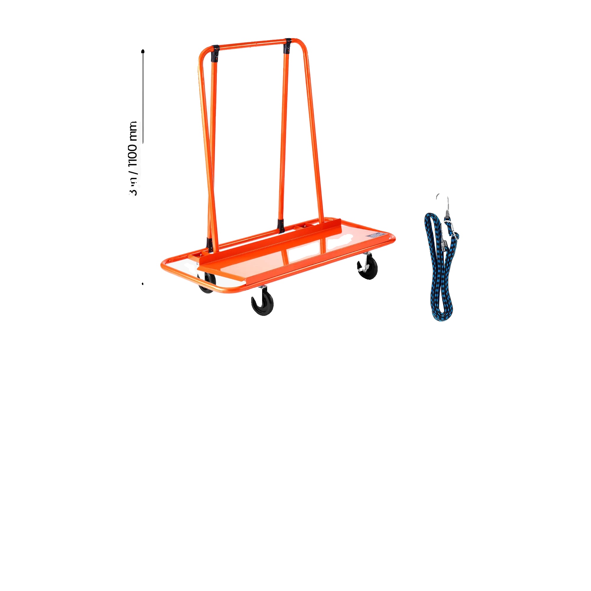 Trockenbau-dolly, 800 Kg Tragfähigkeit, Stabil Und Wendig, 1800lbs
