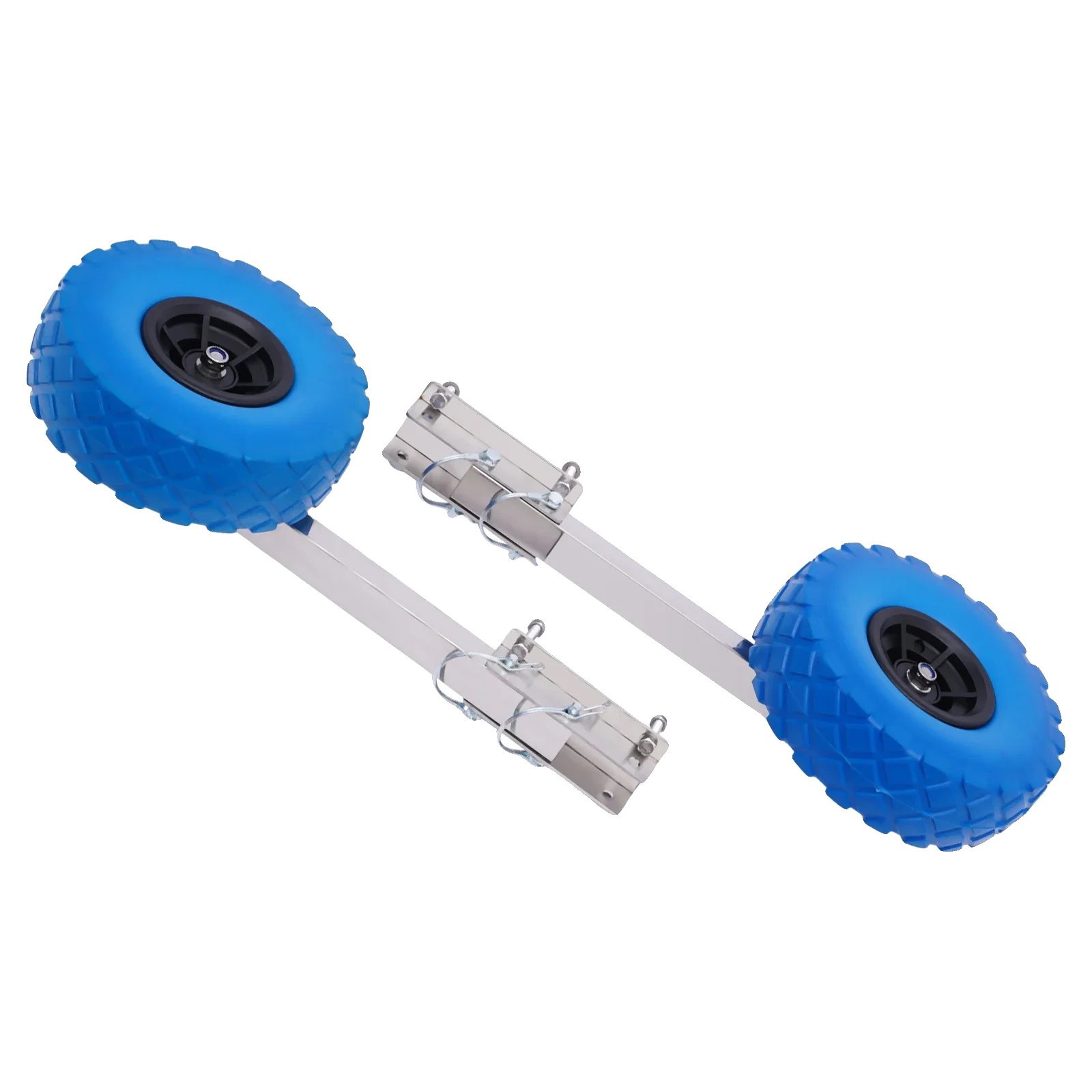 Aufblasbare Bootstransporträder, Hohe Kapazität, Langlebiges Design, Blau