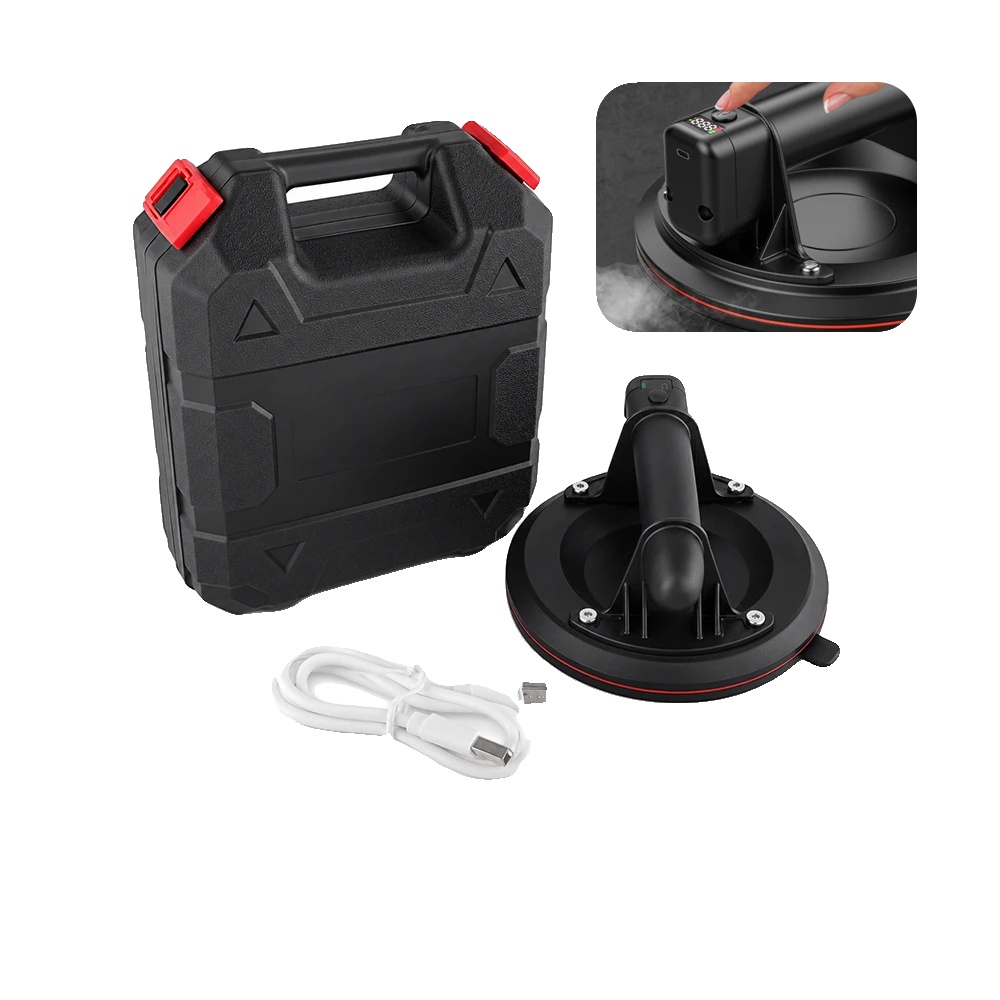 Vakuum-saugnapf, 250 Kg Tragfähigkeit, 170 Kg Druckhaltung, 8 Zoll Durchmesser, Led-intelligentes Display, Doppelter Gummisauger
