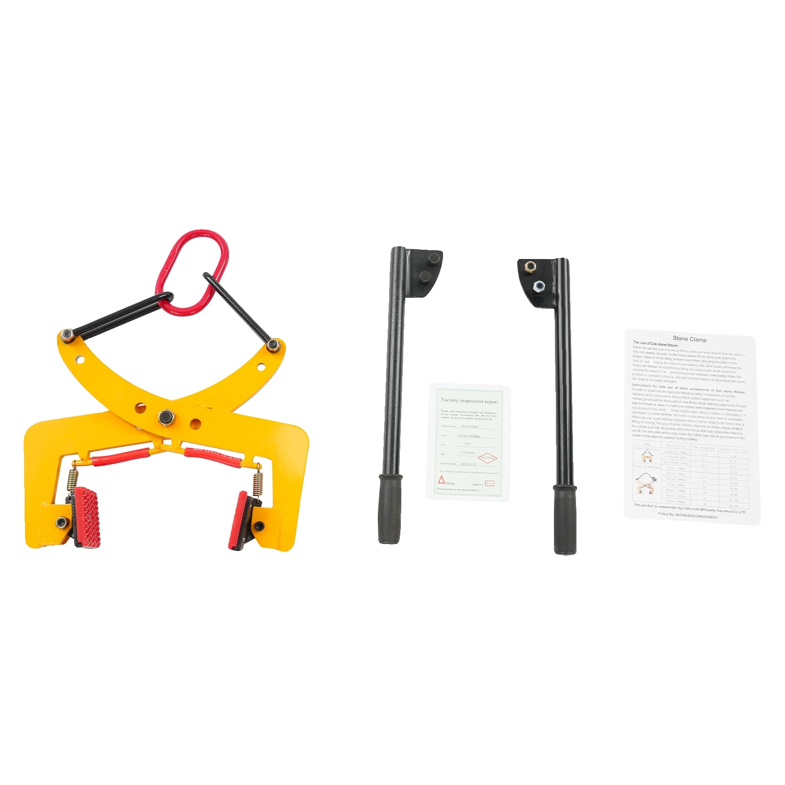Steinheber, Hohe Tragfähigkeit, Langlebige Stahlkonstruktion, Gelb, 280 Kg