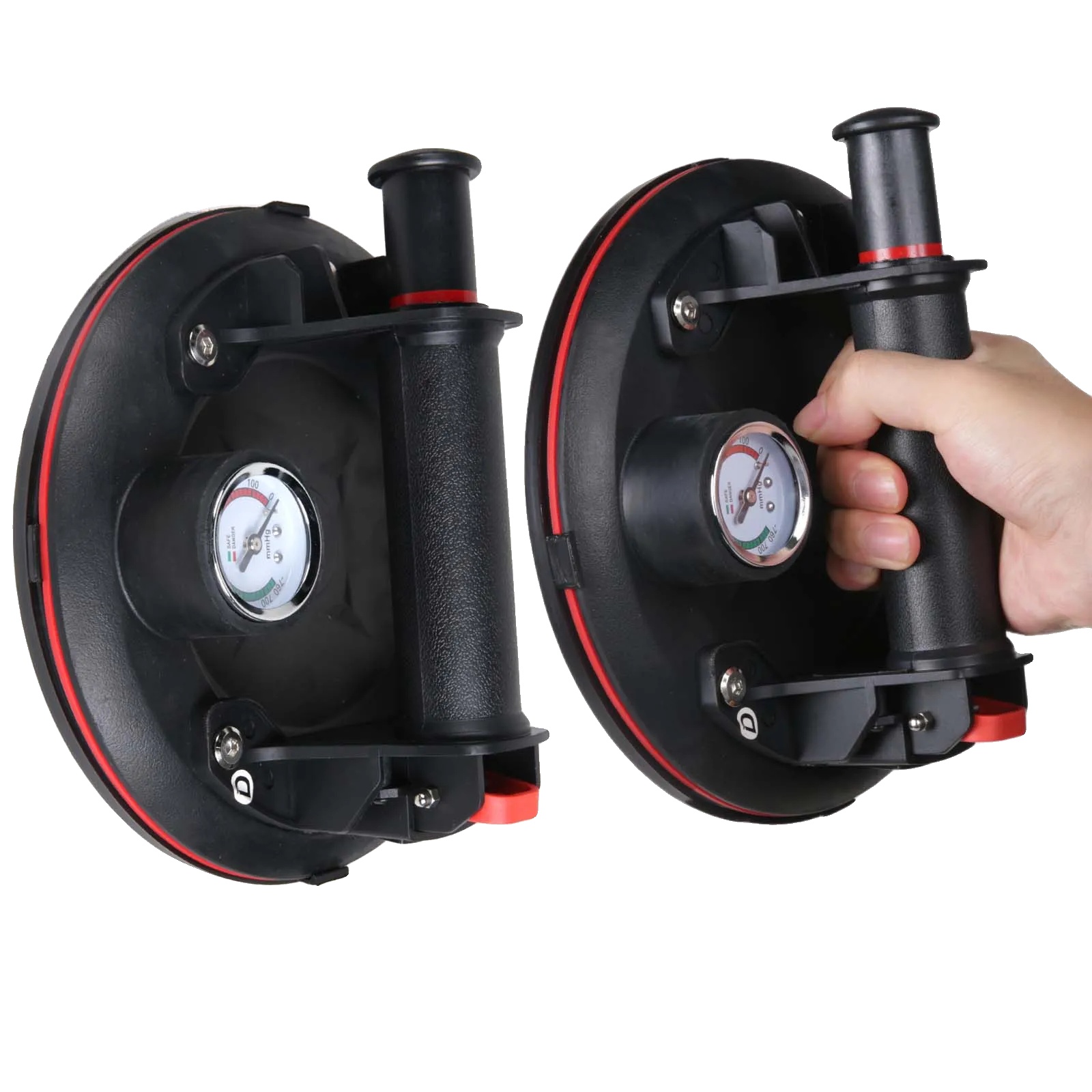 Vakuum-saugnapf-set, 20 Cm Durchmesser, 200 Kg Tragfähigkeit, 2stk, 200 Kg
