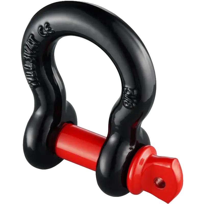 D-ring-schäkel, 13000 Kg Bruchlast, Korrosionsbeständig, Rot