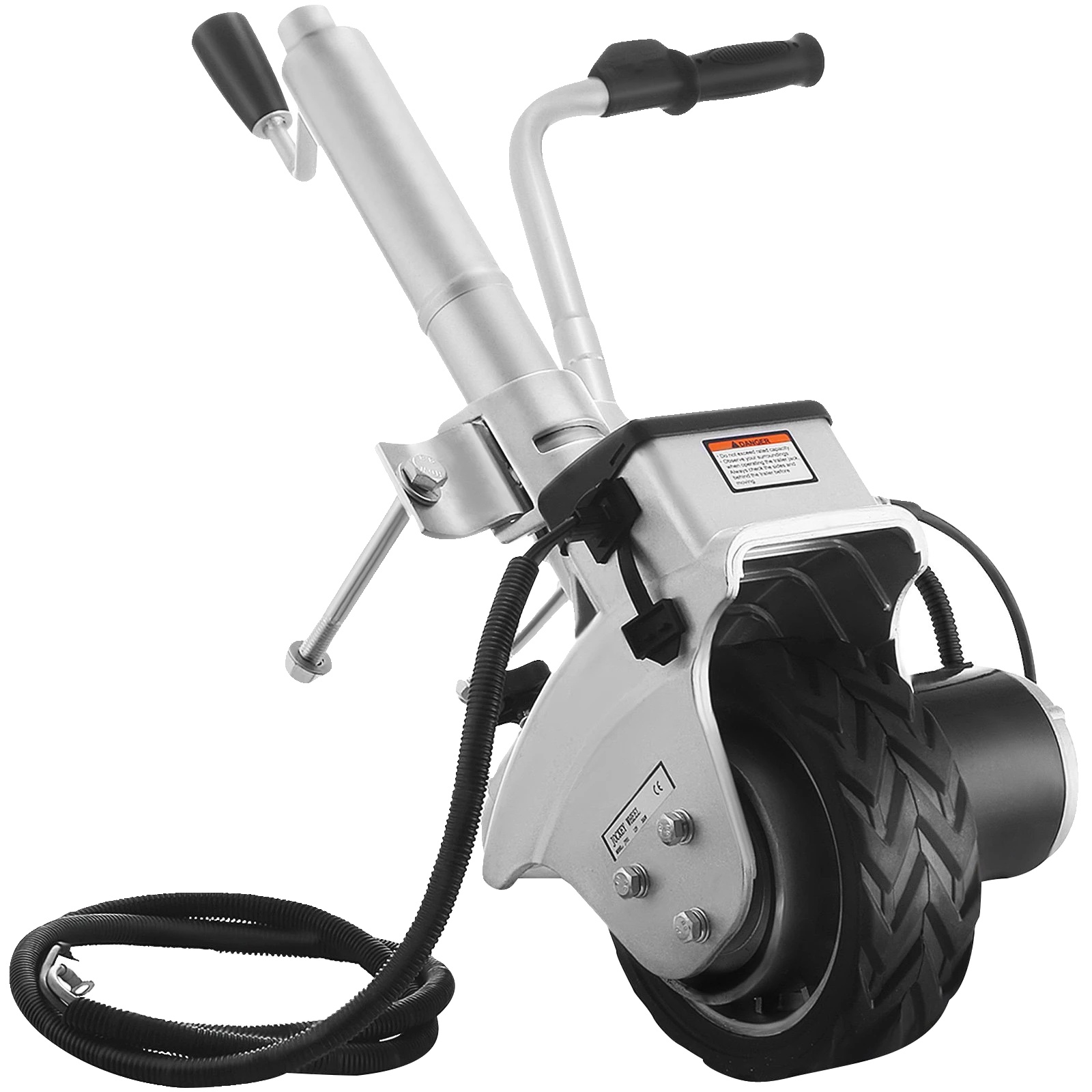 Motorisierter Anhänger-jockeyrad, 12v, 350w, 5000 Lbs Tragfähigkeit, 8" Pneumatikreifen, Einstellbare Klemmhöhe 12,6"-16,5