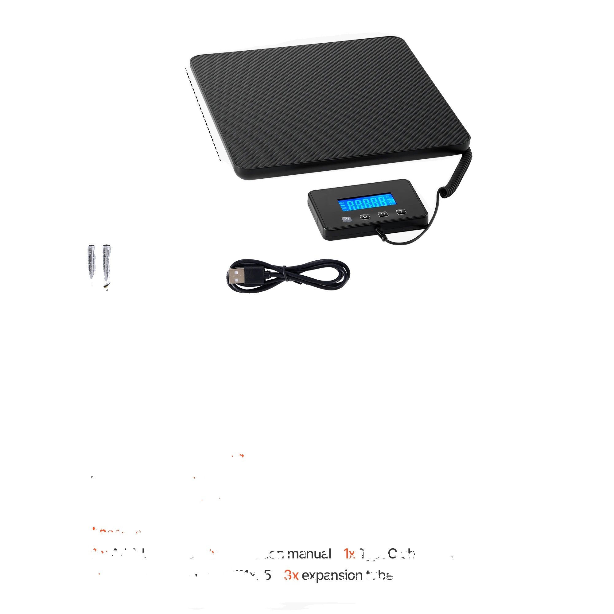 Digitale Postwaage, Hohe Kapazität, Präzise Messung, 440 Lbs