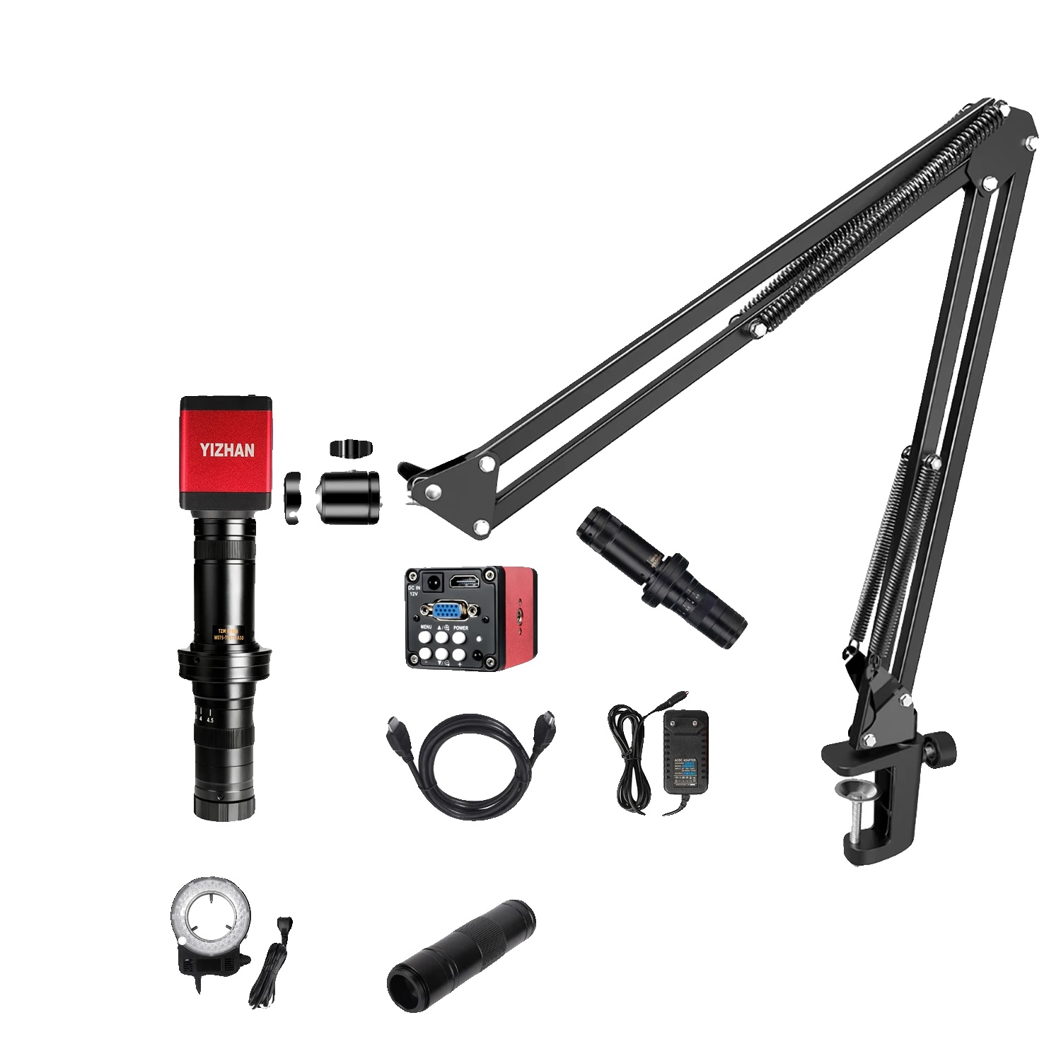 Digitalmikroskop, 215-fache Vergrößerung, Hohe Auflösung, 13mp Hdmi Vga, 150x 215x Dual Lens-b