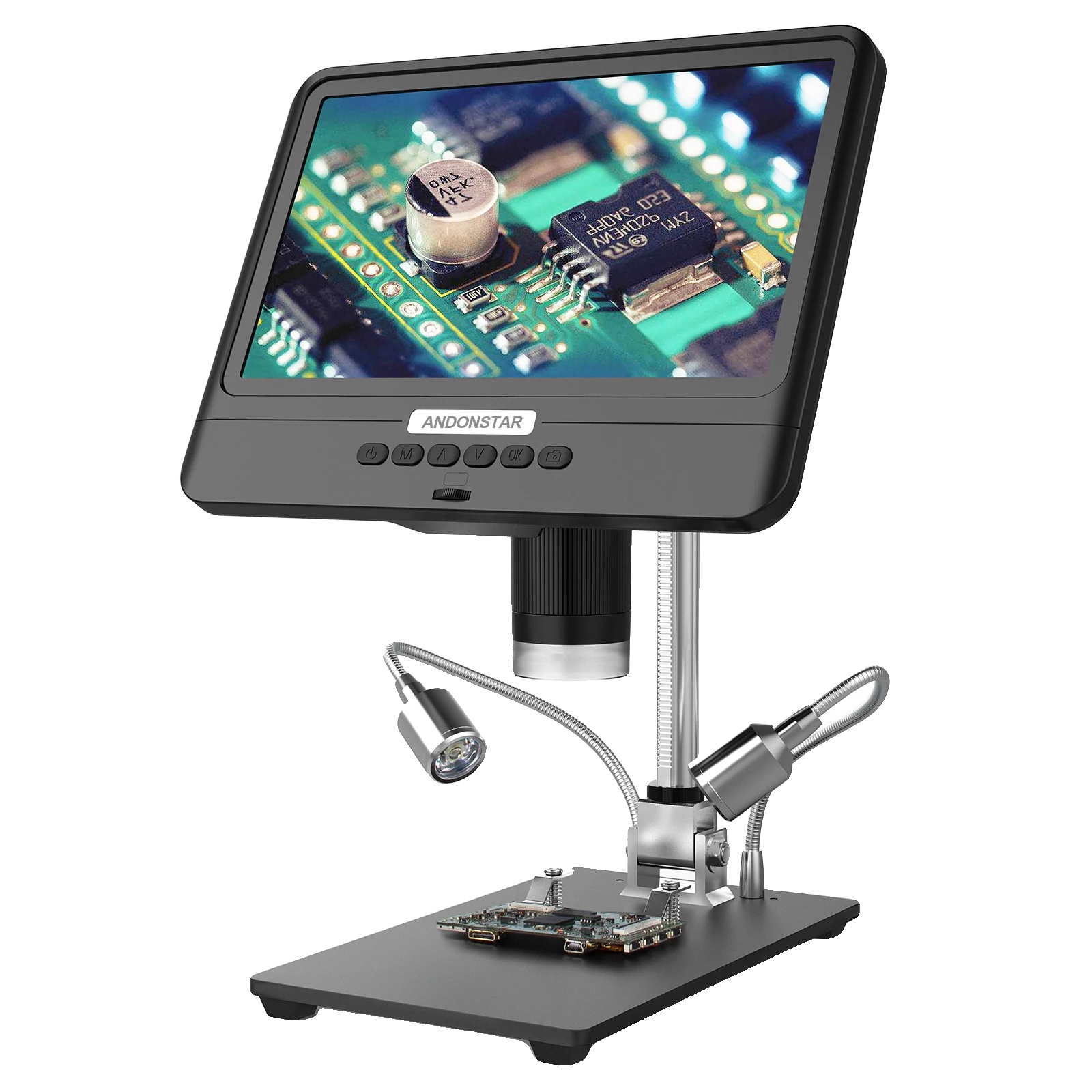 Digitalmikroskop, 8,5 Zoll Lcd, 5x-1200x Vergrößerung, Ad208s Mit Batterie