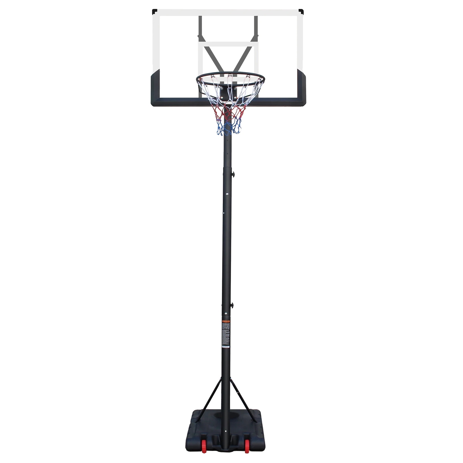 Basketballkorb, Höhenverstellbar Von 173,74 Bis 304,8 Cm, Langlebige Pvc-backboard, Wetterfestes Nylon-netz, Geeignet Für Alle Altersgruppen, Für Den