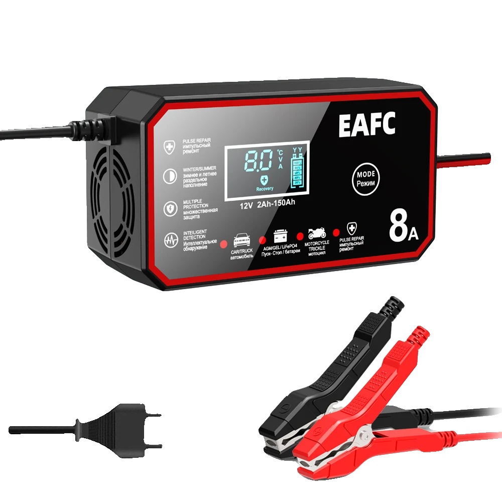 Batterieladegerät, Intelligente Ladetechnologie, Vielseitige Kompatibilität, 12v 8a Eu-stecker