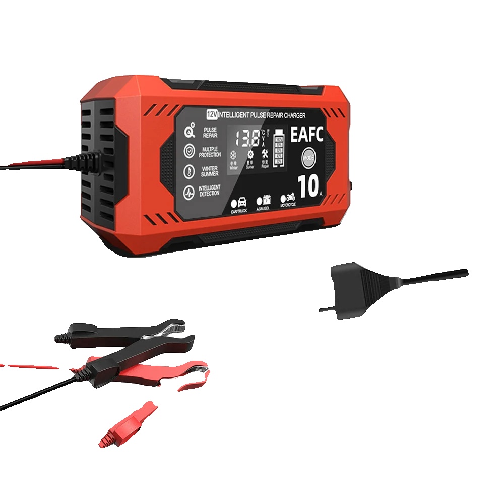 Batterieladegerät, Intelligentes Automatisches Laden, Mehrere Schutzfunktionen, 10a Eu-stecker