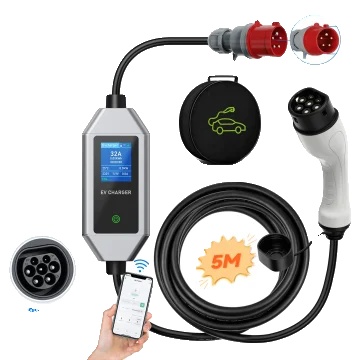 Elektrofahrzeug-ladegerät, 22kw Ausgang, Intelligente Steuerungsfunktionen, 5m Typ2, Typ2