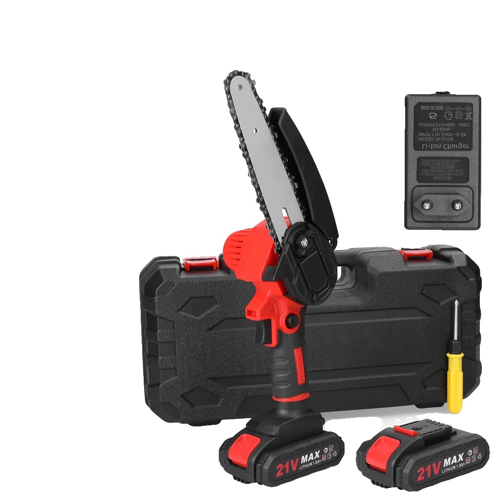 Elektrische Baumschneider, Kabelloses Design, Ergonomische Einhandbedienung, Schalrot, Eu-b