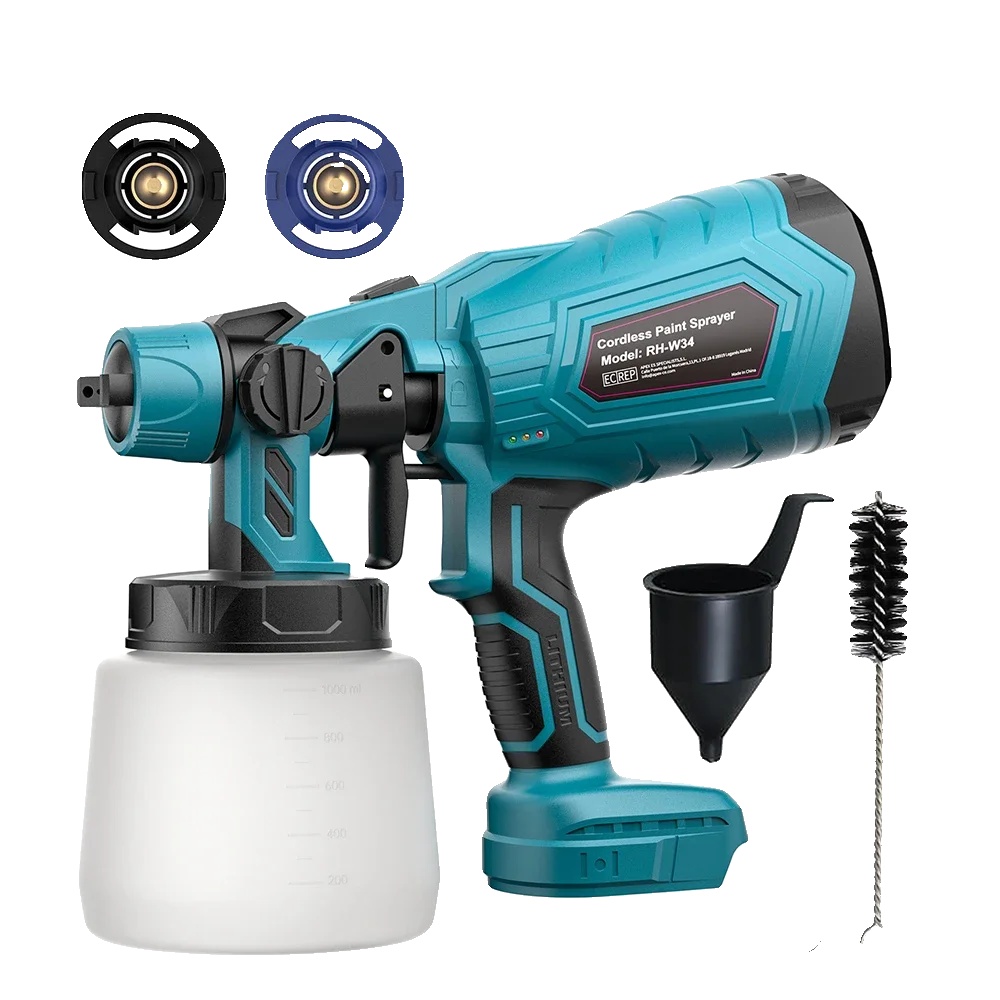 Elektrische Spritzpistole, Kabelloses Design, Einstellbare Farbmenge, Für Makita