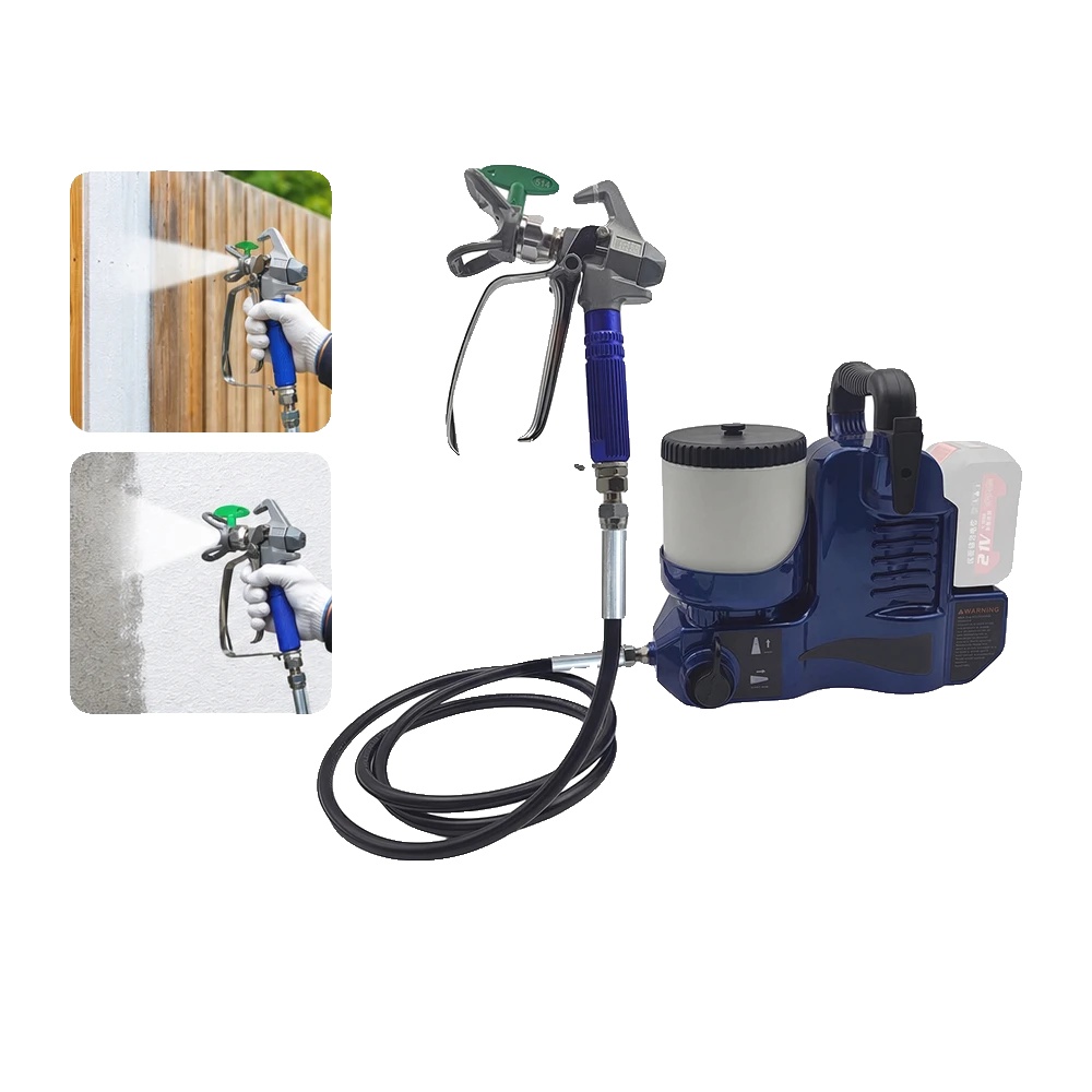 Kabelloser Hochdruck-wandfarbsprüher, Luftstromrate Bis Zu 1 L/min, 650w Bürstenloser Motor, Kompatibel Mit 21v-batteriesystemen, Abmessungen 30 X 20