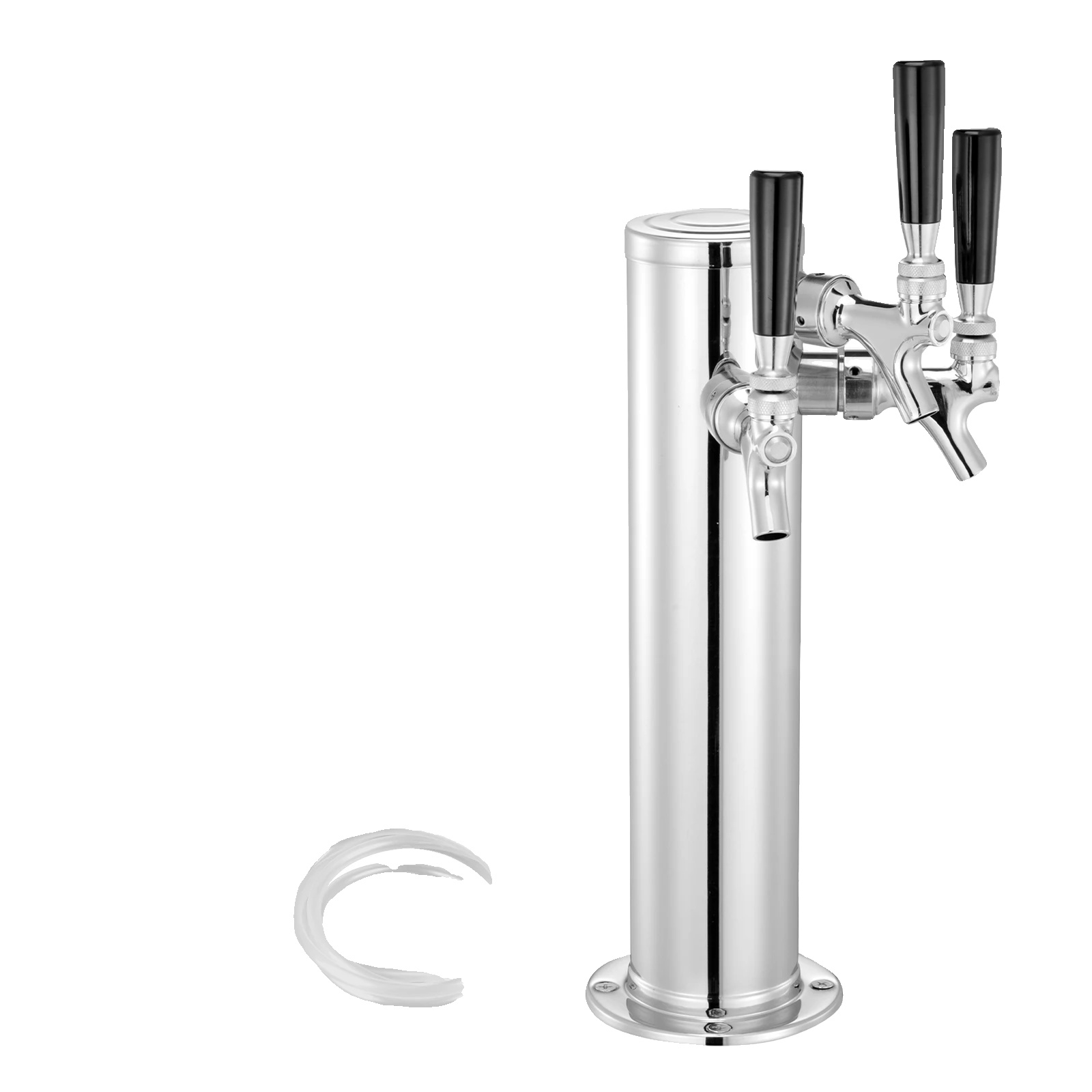 Entwurf Bier Tower Spender, Edelstahl, Selbstschließender Wasserhahn, 3 Wasserhähne