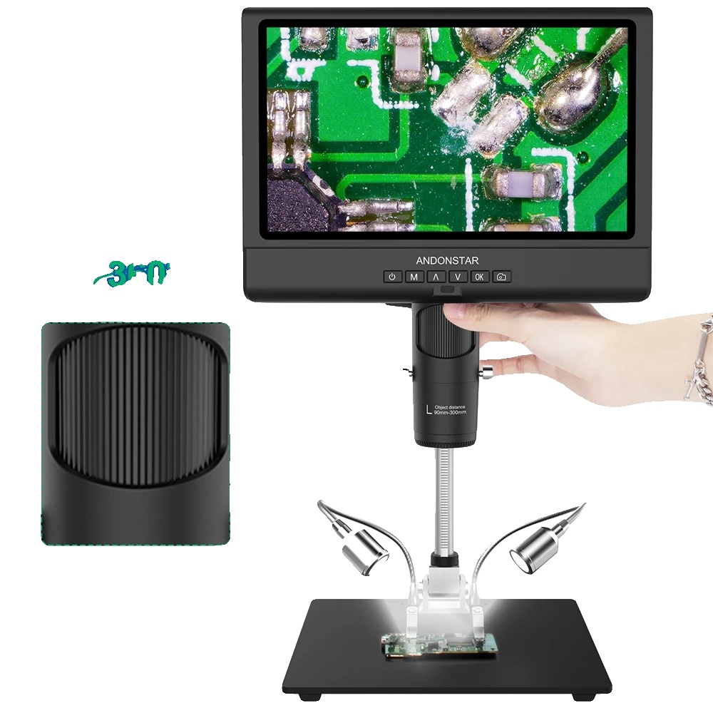 Digitalmikroskop, 10,1 Zoll Lcd-display, Verstellbarer Betrachtungswinkel, Ad209