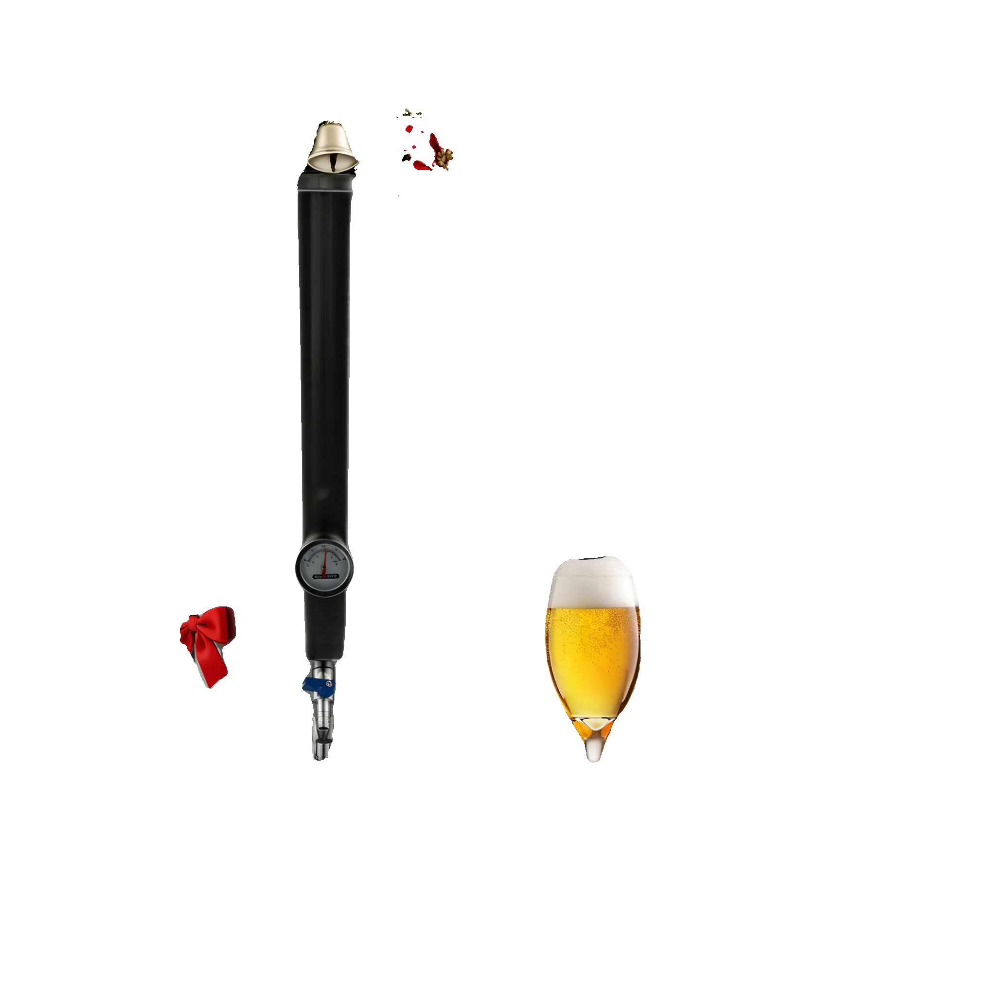 Fermenter, 32 Liter Fassungsvermögen, 304 Edelstahl, Digitale Temperaturregelung, Eingebauter Ablasshahn, Kegelförmiges Bodendesign