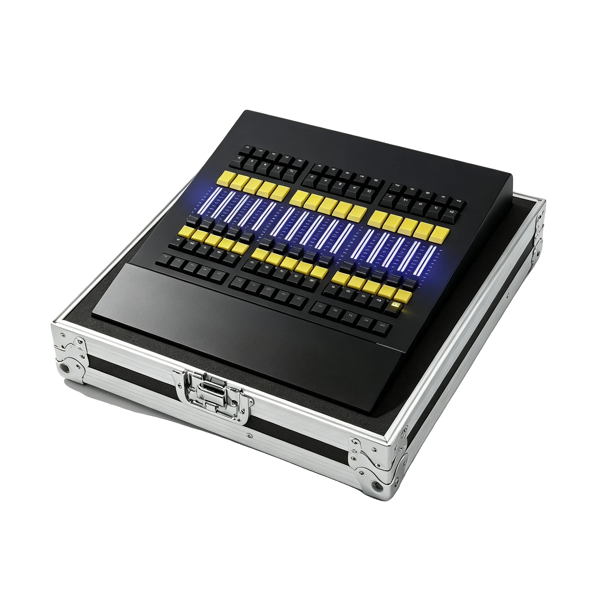 Dmx-stage-lichtcontroller, 4 Dmx-ausgänge, Ergonomisches Design, Flugkoffer-3polig