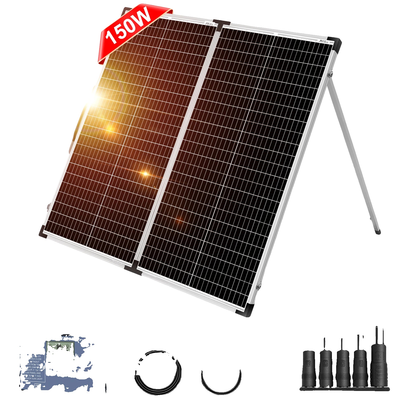 Solarpanel, Faltbares Design, Hohe Effizienz, 160w Mit Set