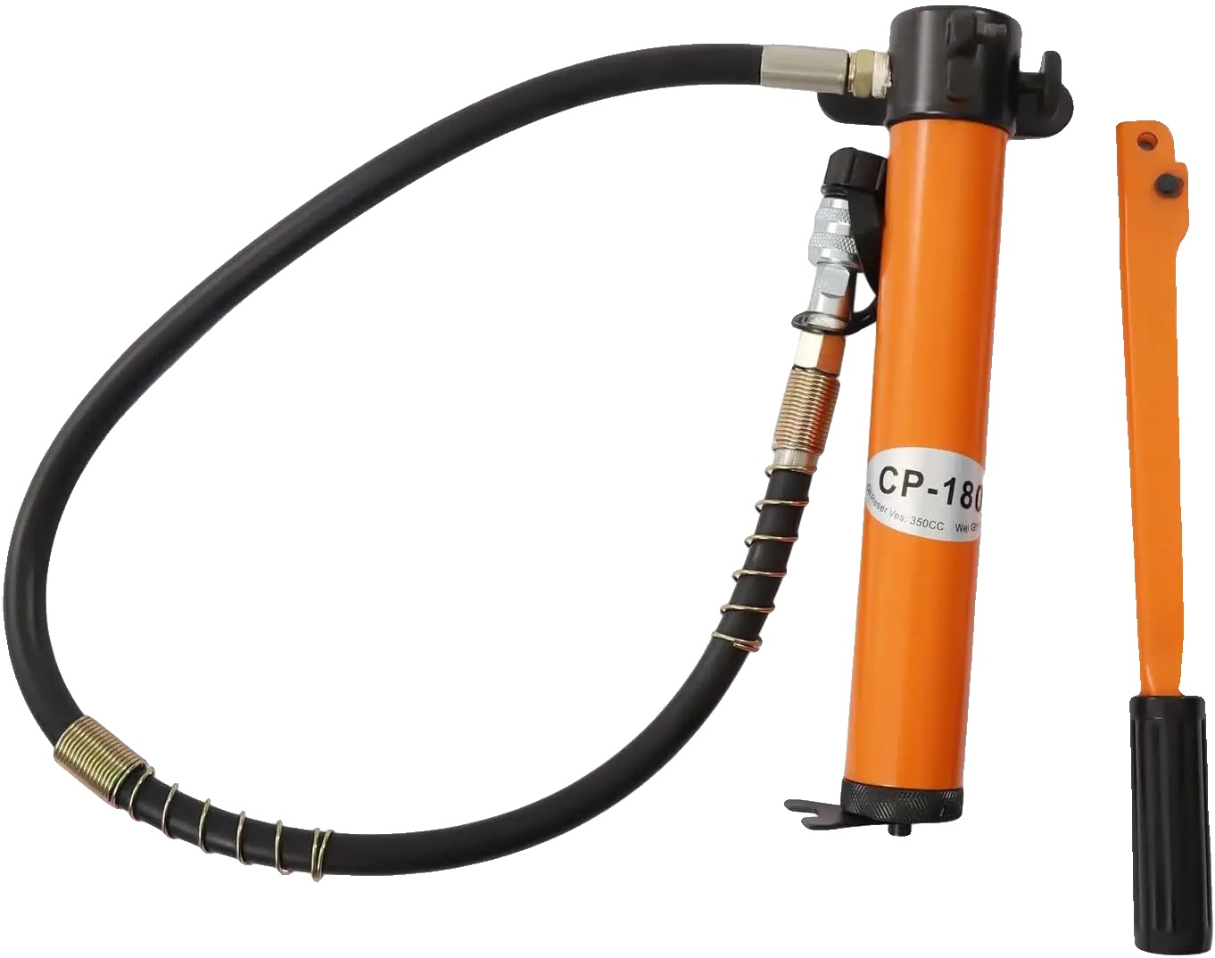 Hydraulische Handpumpe, 350cc Reservoir, 10000 Psi Druck, Orange Rot