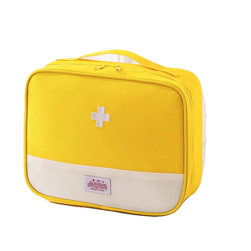 Tragbare Medizin-tasche, Langlebiger Oxford-stoff, Kompaktes Design, Groß-gelb