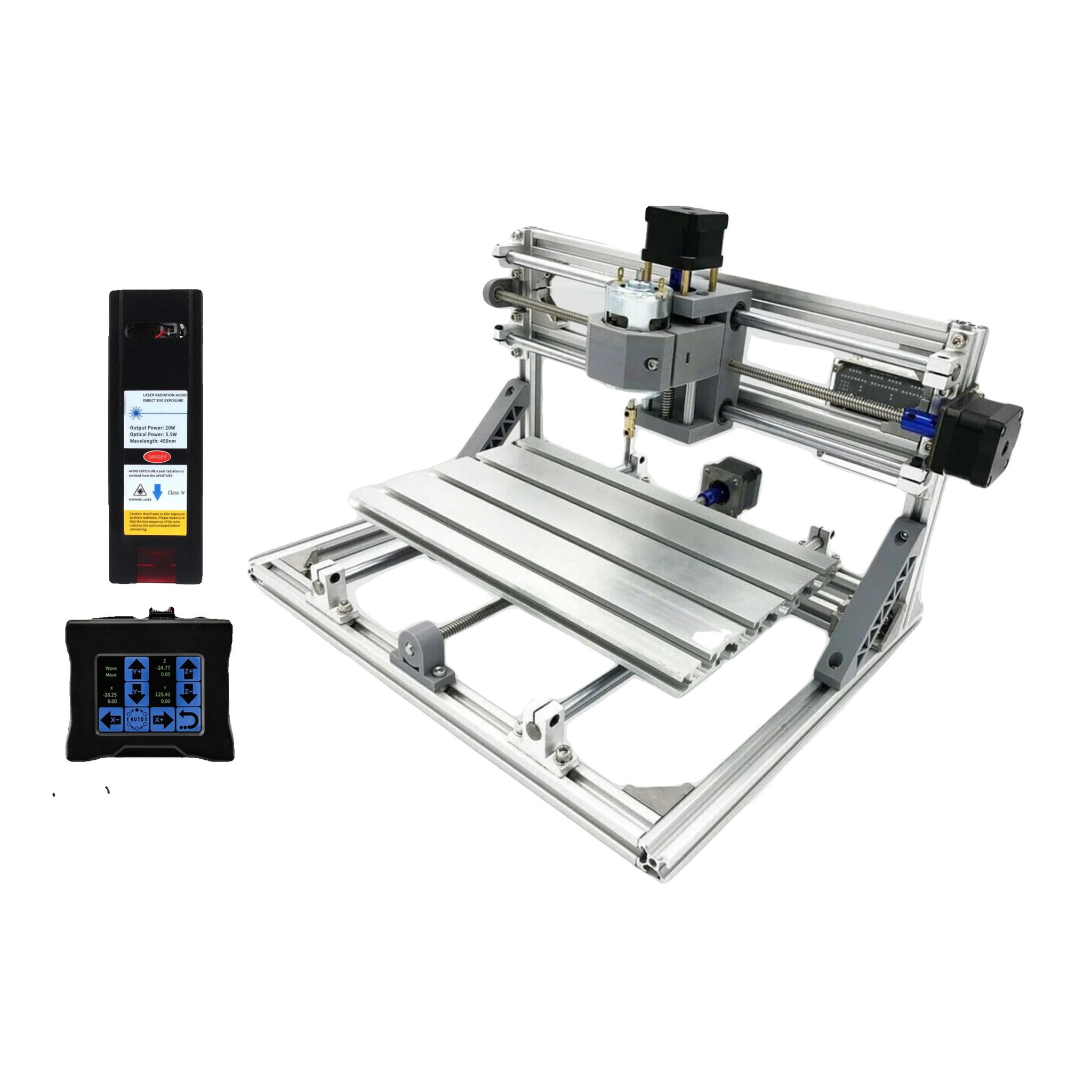 Cnc-fräse, Kompaktes Design, Vielseitige Materialkompatibilität, Füge Touch+20w Laser Hinzu