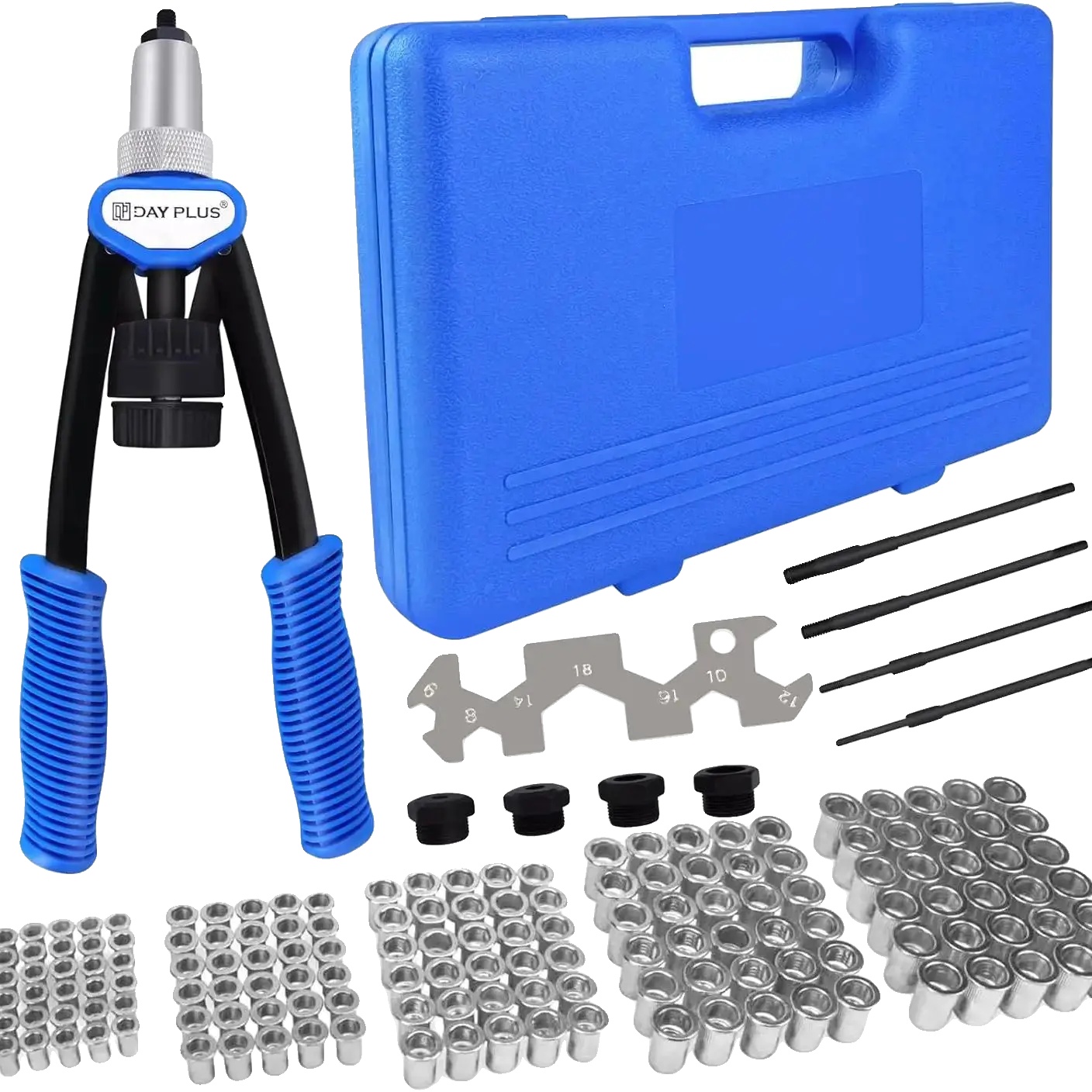 Rivetschlüssel-set, Kompaktes Design, Ergonomische Griffe, Rivetschlüssel-set