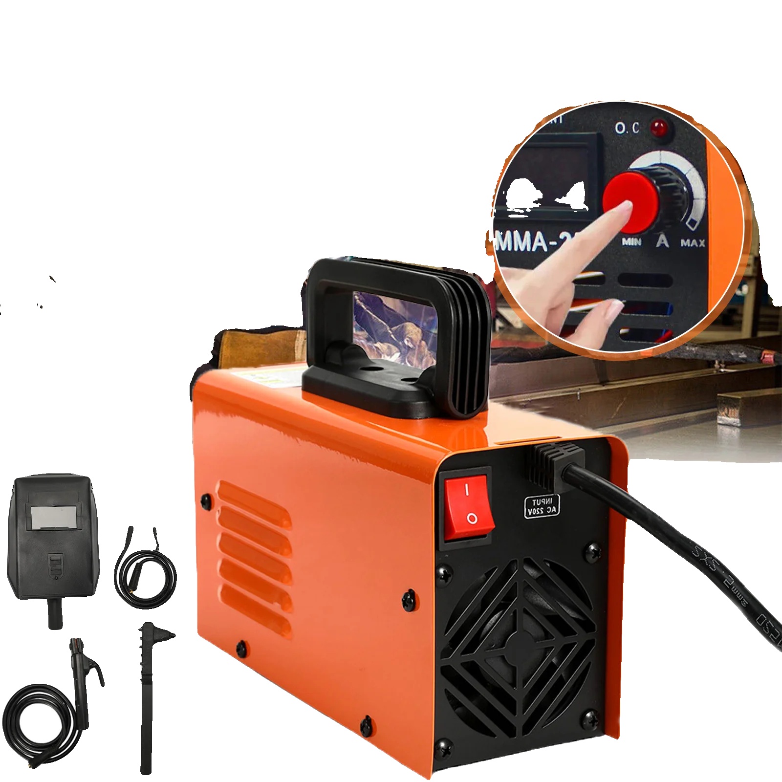 Schweißmaschine, Einstellbarer Strom, Kompaktes Design, 4kw