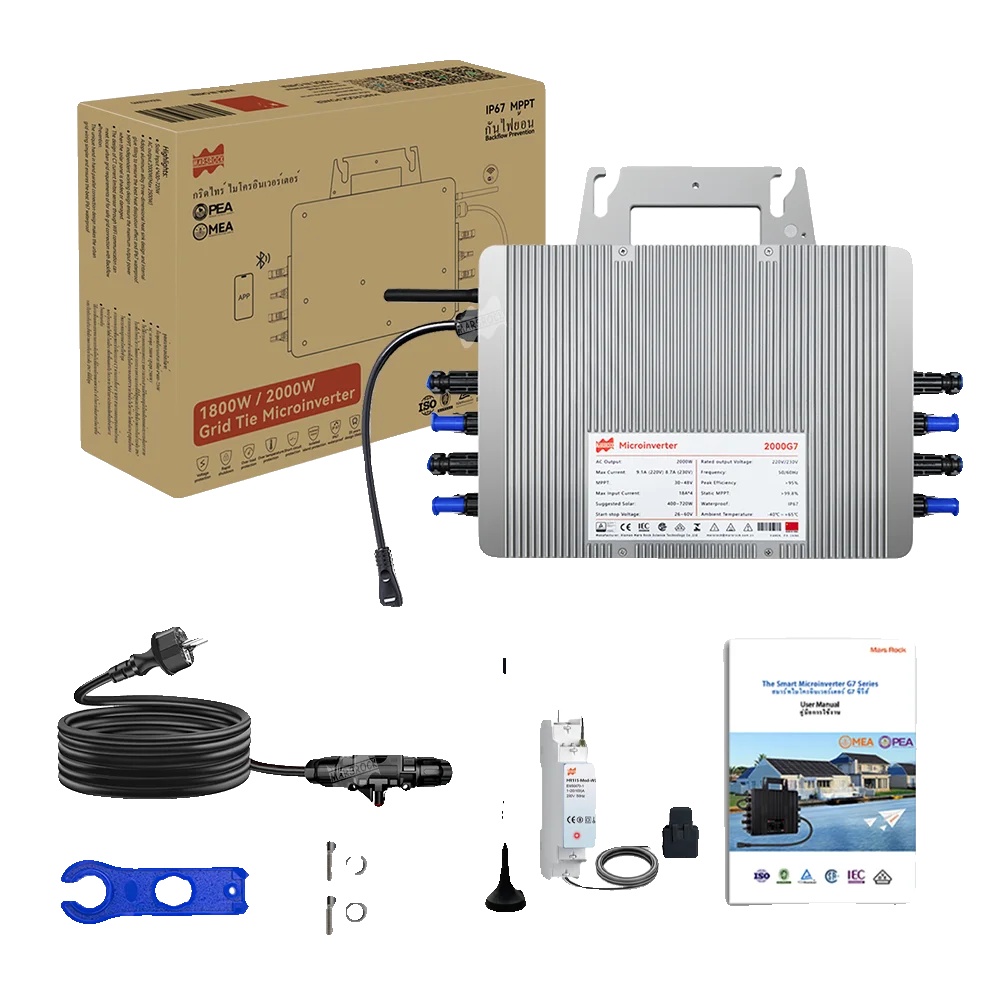 Mikro-wechselrichter, Hohe Effizienz, Wasserdichtes Design, G7-t40kabel-rückfluss, 230v, 26-60v