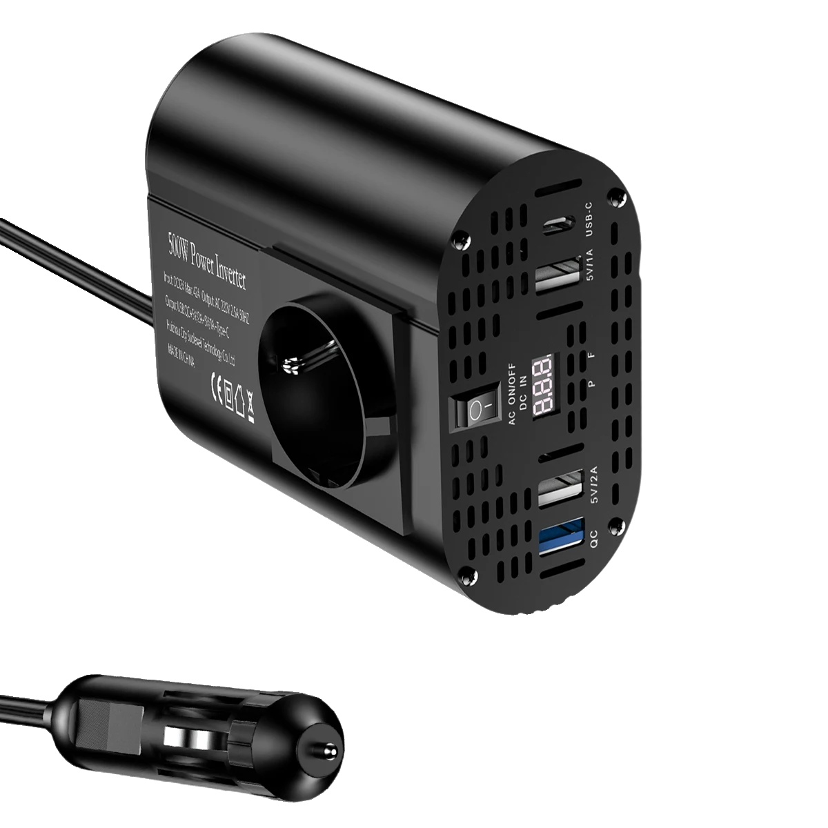 Auto-inverter, Hochleistungsfähig, Vielseitige Kompatibilität, 12v 500w