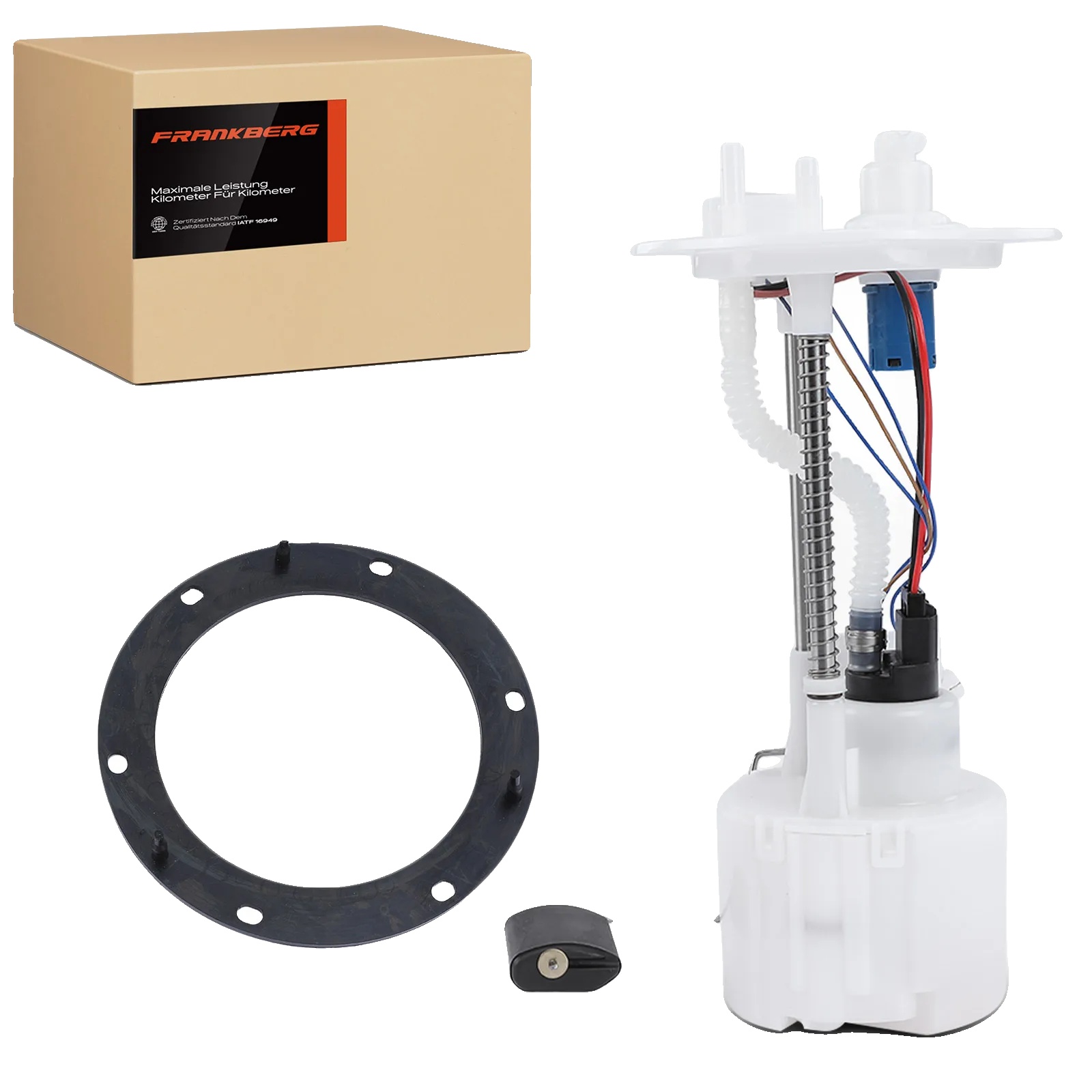 Kraftstoffpumpe, Breite 104,5 Mm, Höhe 290 Mm, Spannung 12 V, Durchflussrate 85 L/h, Betriebsdruck 3 Bar
