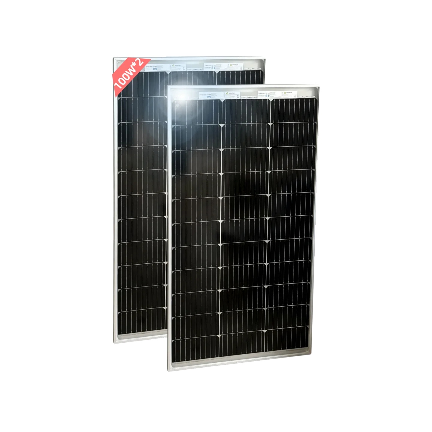 Solarpanel, Hohe Effizienz, Langlebig Für Mehrere Anwendungen, Tm100w 2pcs