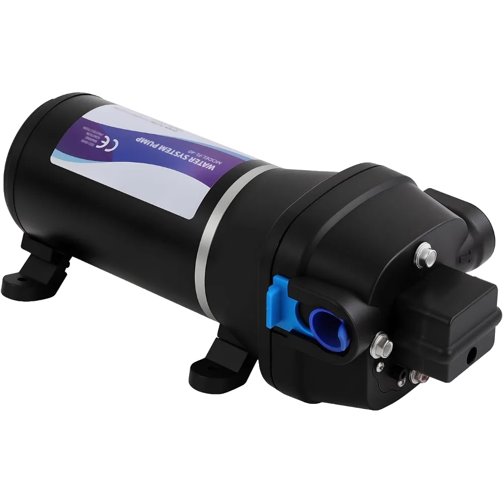 Wasserpumpe, Selbstansaugend, 40 Psi Druckerhöhung, Eu, 12v, Schwarz